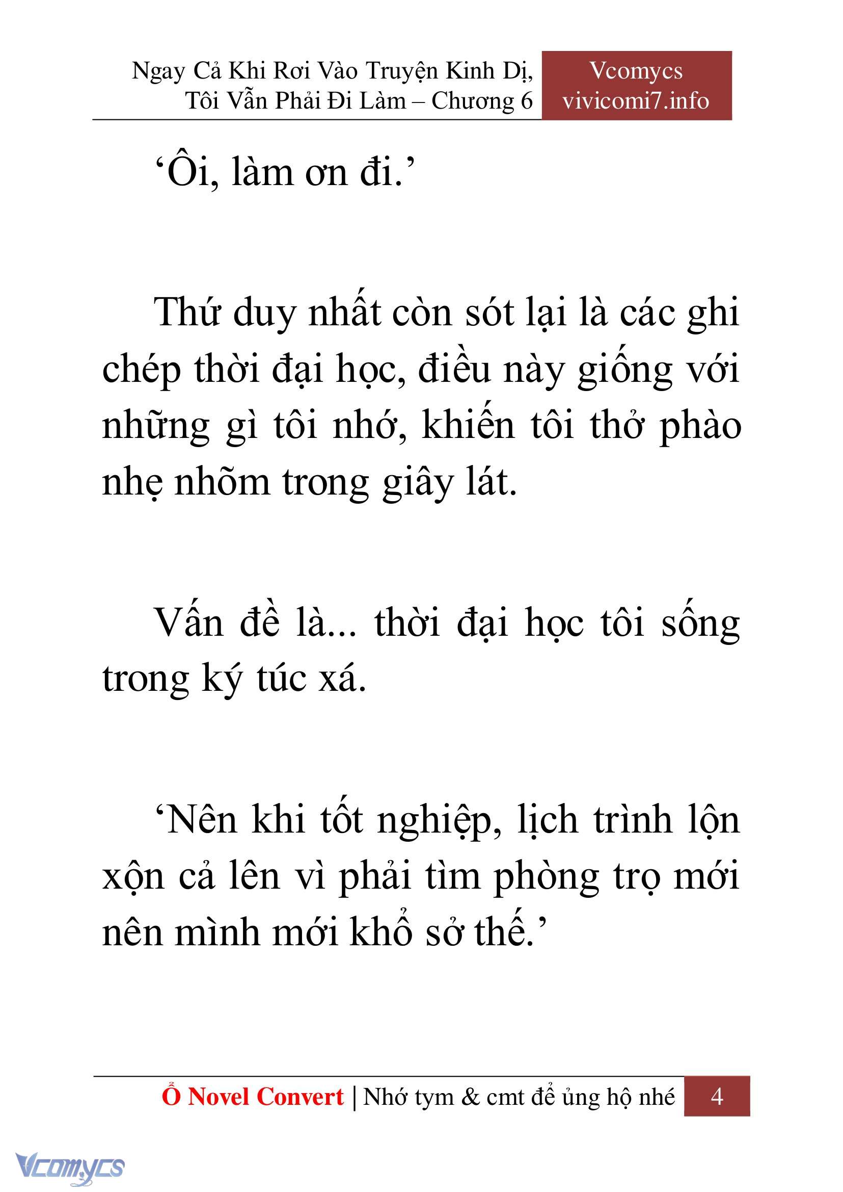 [Novel] Ngay Cả Khi Rơi Vào Truyện Kinh Dị, Tôi Vẫn Phải Đi Làm Chap 6 - Trang 2