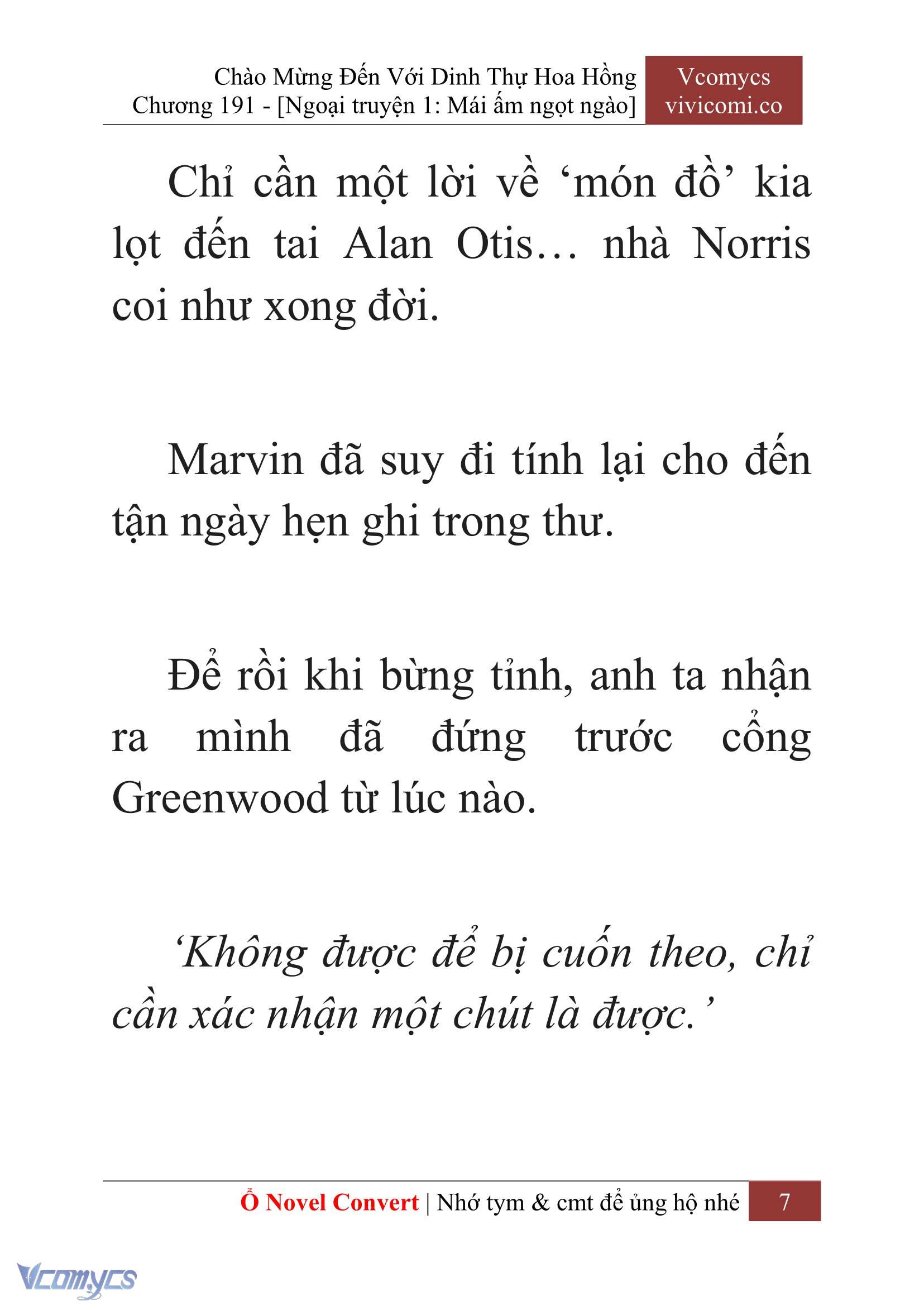 [Novel] Chào Mừng Đến Với Dinh Thự Hoa Hồng Chap 191 - Trang 2