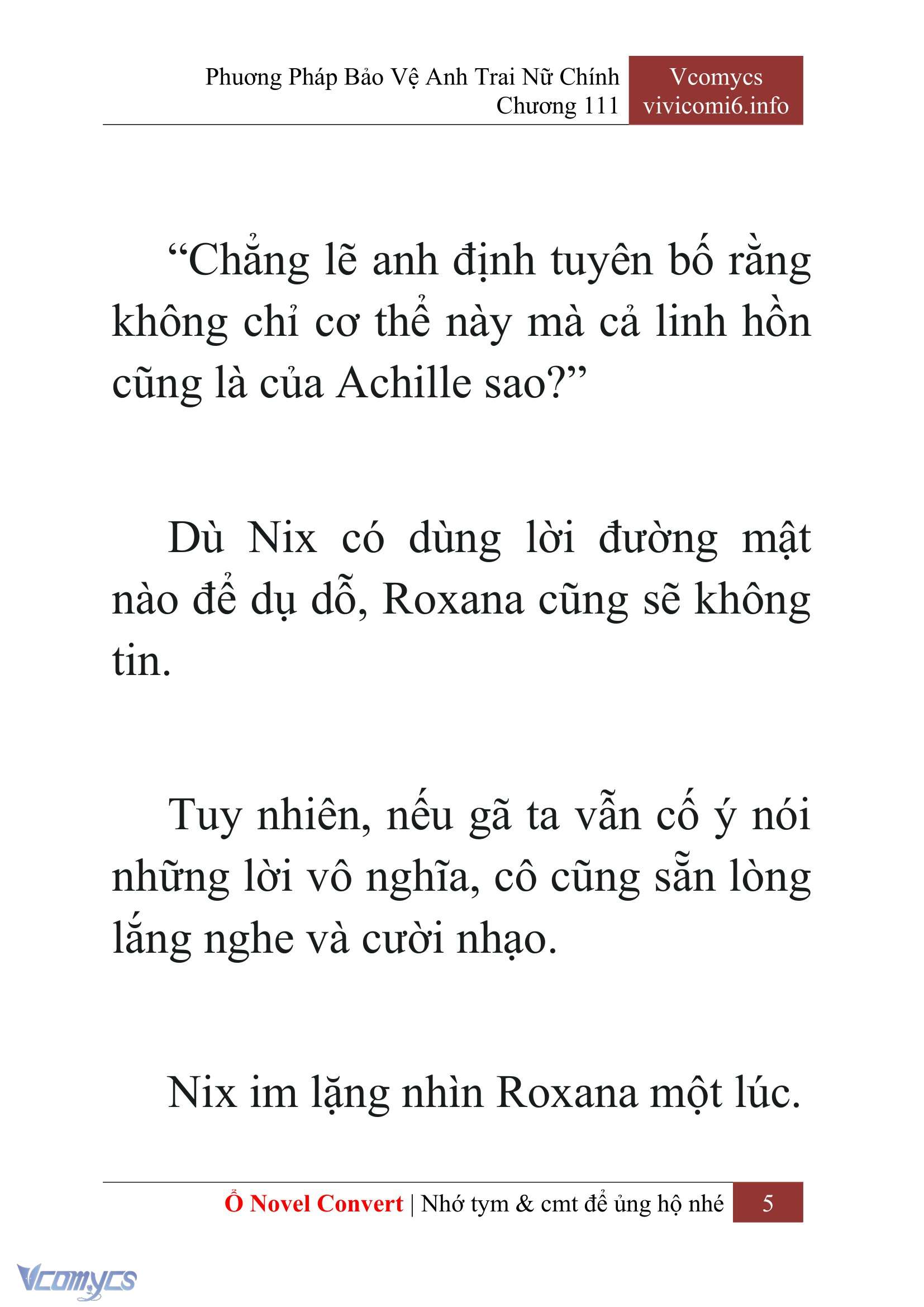 [Novel] Phương Pháp Bảo Vệ Anh Trai Nữ Chính Chap 111 - Trang 2
