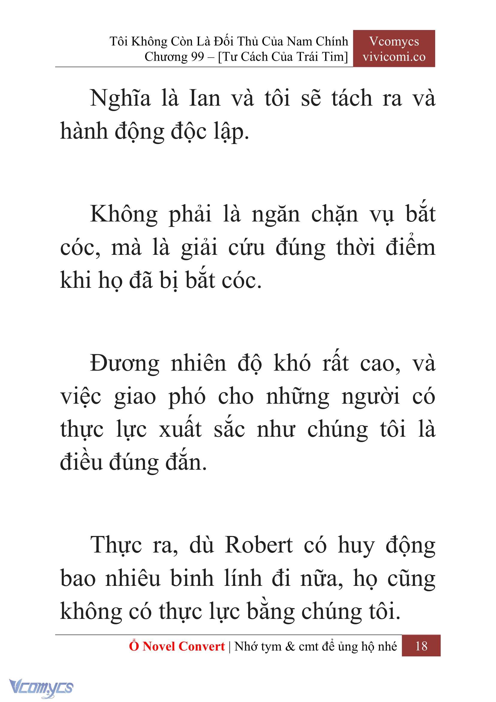 [Novel] Tôi Không Còn Là Đối Thủ Của Nam Chính Chap 99 - Trang 2