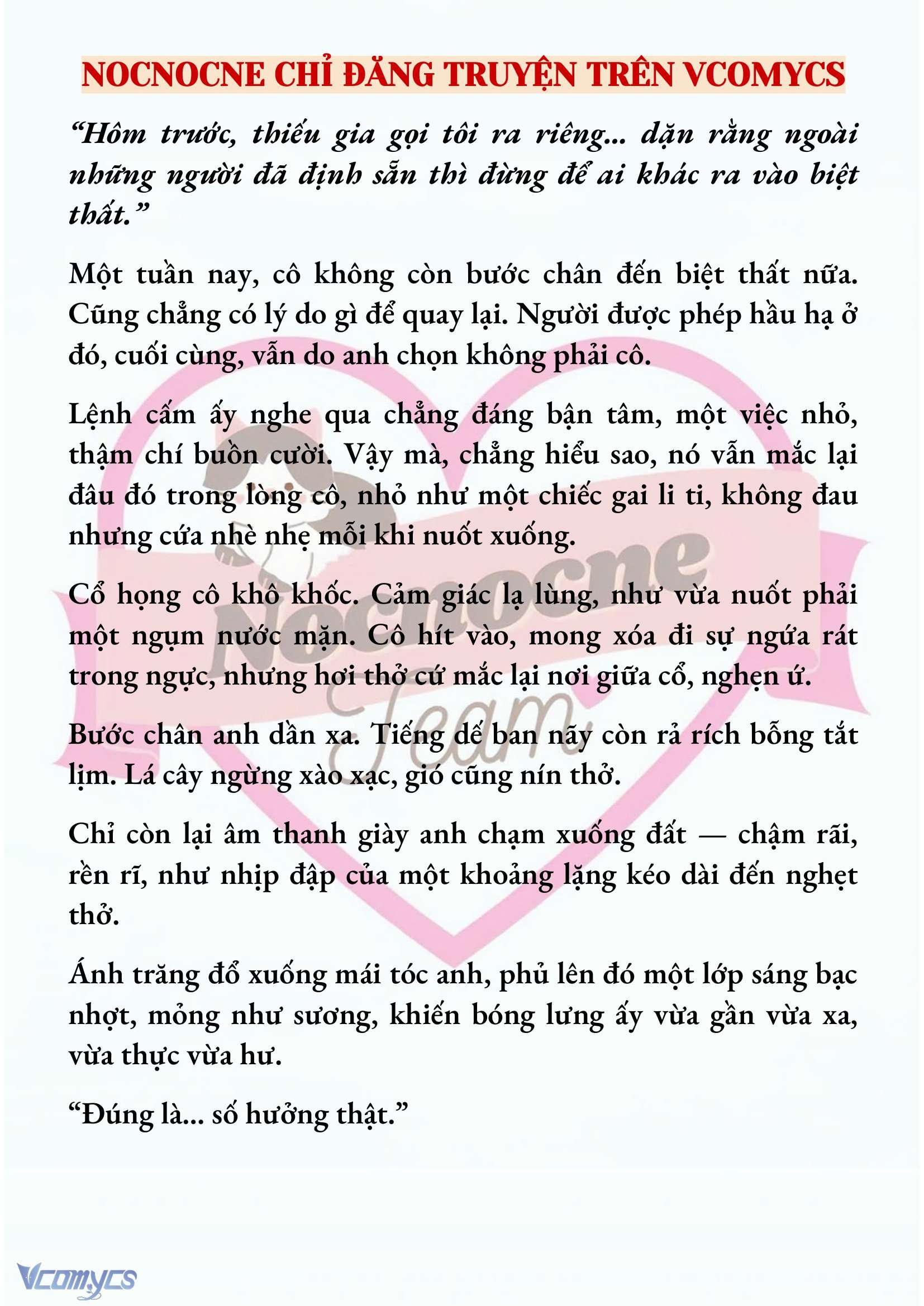 [NOVEL] NGỌN ĐÈN BIỆT VIỆN KHÔNG BAO GIỜ TẮT Chap 11 - Trang 2