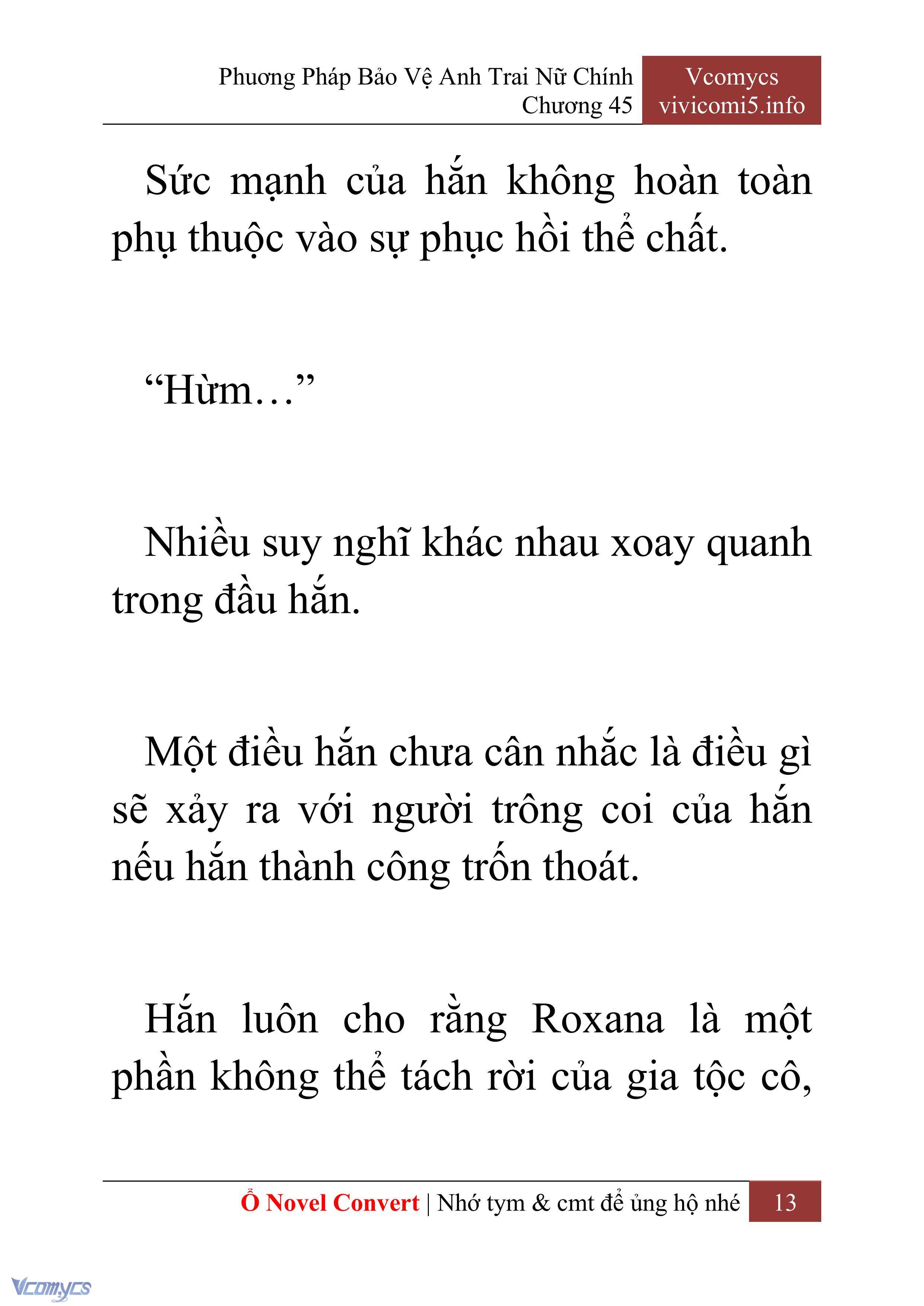 [Novel] Phương Pháp Bảo Vệ Anh Trai Nữ Chính Chap 45 - Trang 2