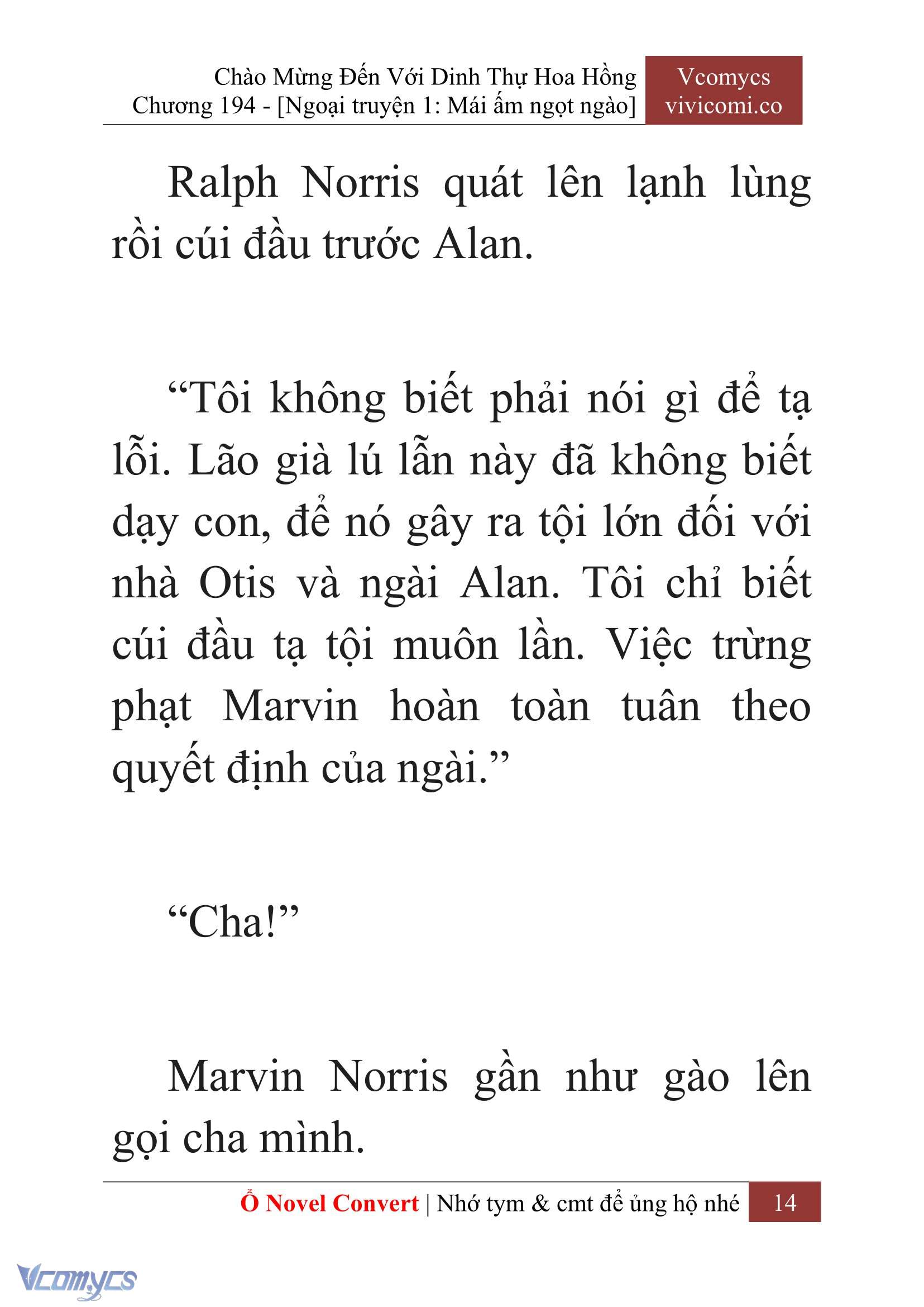 [Novel] Chào Mừng Đến Với Dinh Thự Hoa Hồng Chap 194 - Trang 2