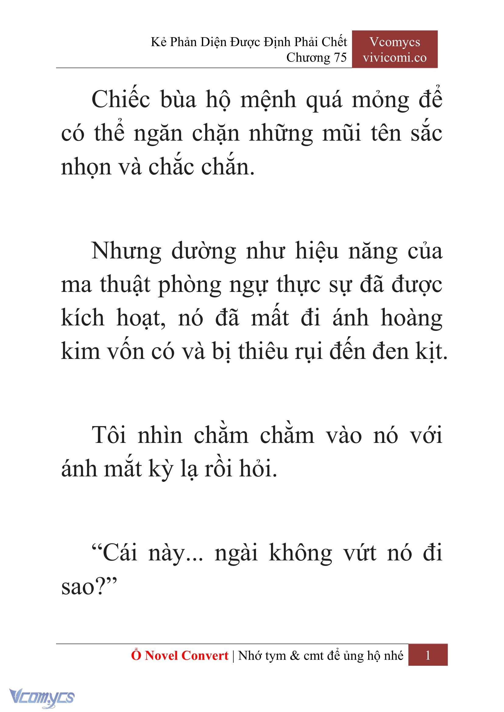 [Novel] Kẻ Phản Diện Được Định Phải Chết Chap 75 - Next Chap 76