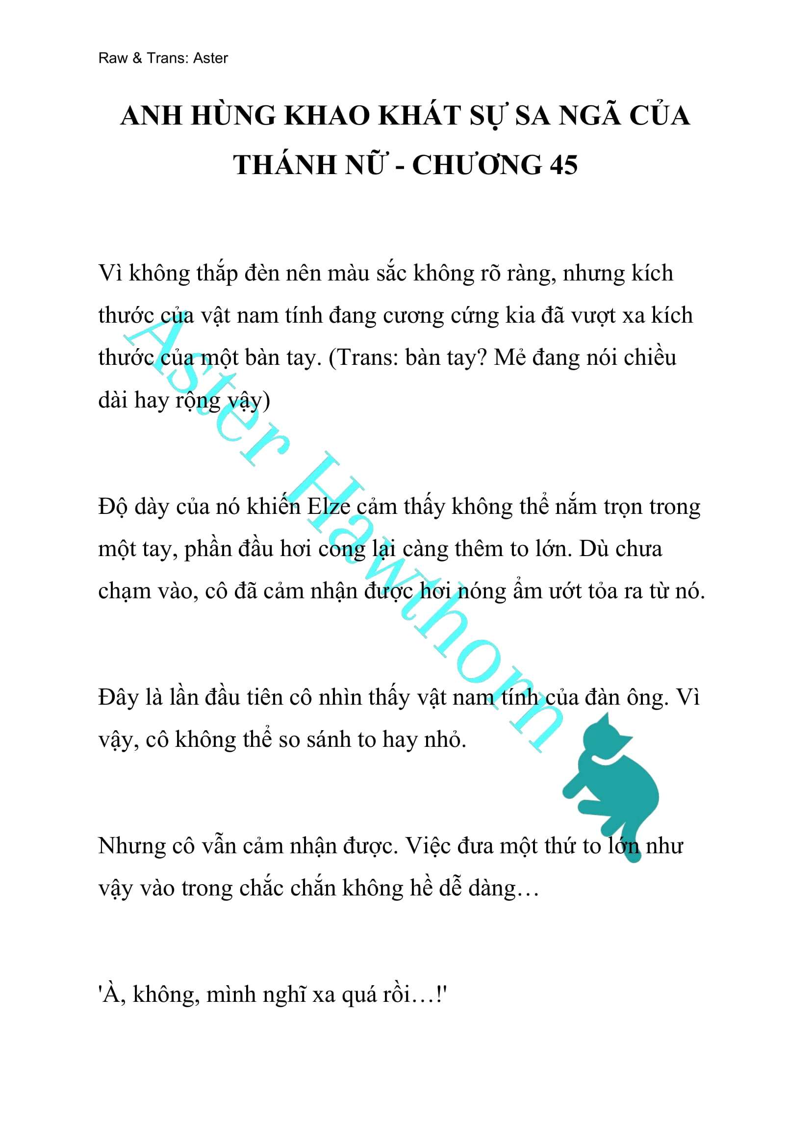 [NOVEL] Anh Hùng Khao Khát Sự Sa Ngã Của Thánh Nữ Chap 45 - Trang 2