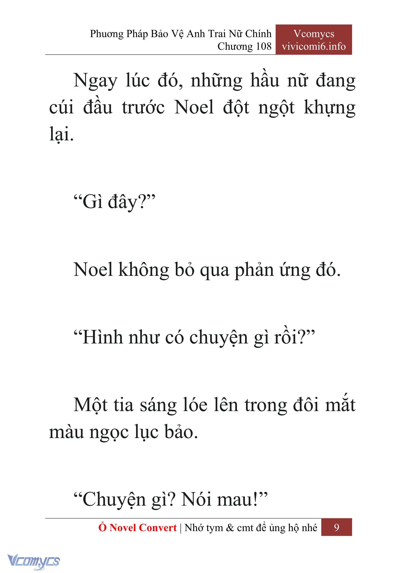 [Novel] Phương Pháp Bảo Vệ Anh Trai Nữ Chính Chap 108 - Trang 2
