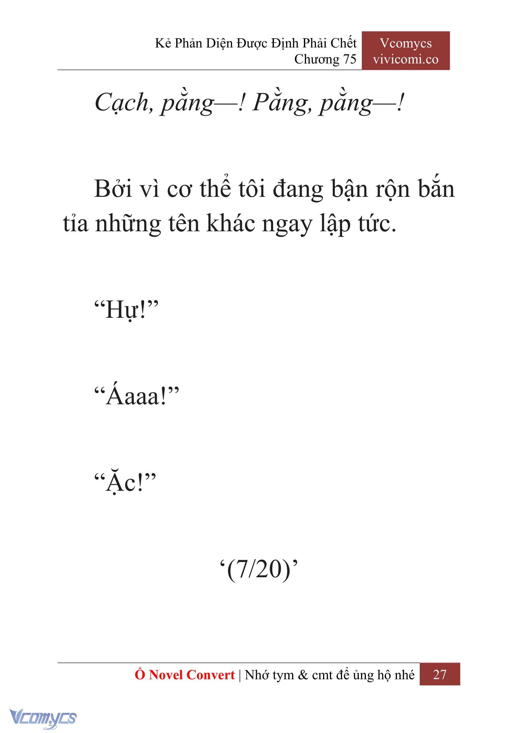 [Novel] Kẻ Phản Diện Được Định Phải Chết Chap 75 - Next Chap 76