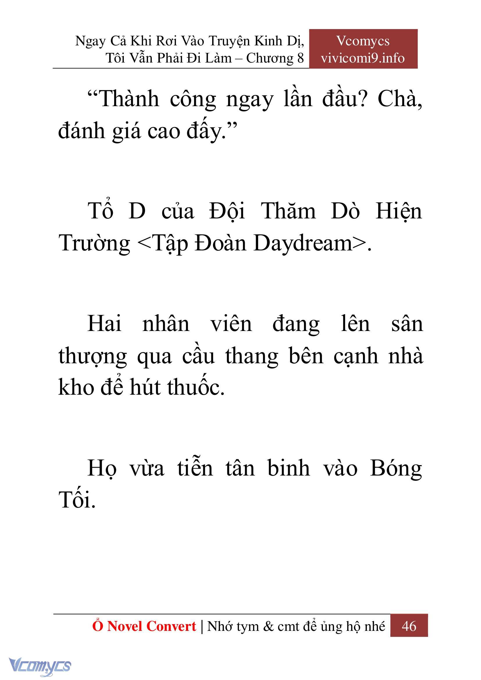 [Novel] Ngay Cả Khi Rơi Vào Truyện Kinh Dị, Tôi Vẫn Phải Đi Làm Chap 8 - Trang 2
