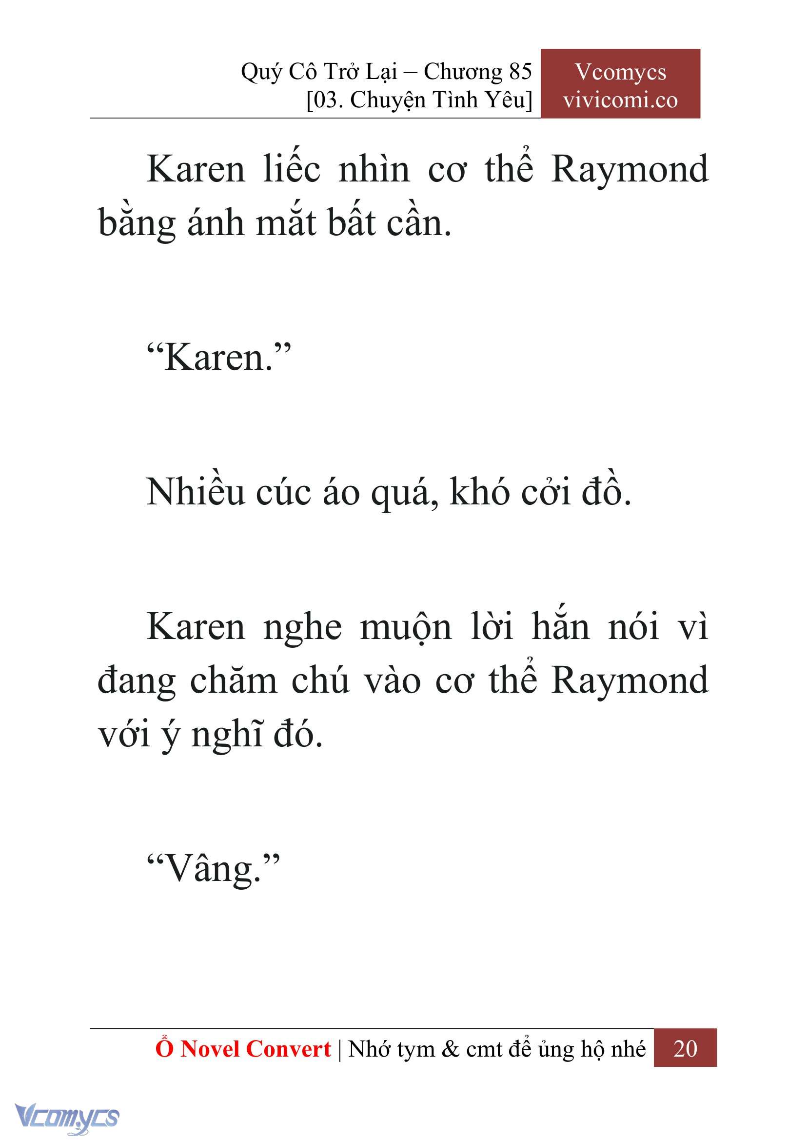 [Novel] Quý Cô Trở Lại Chap 85 - Trang 2