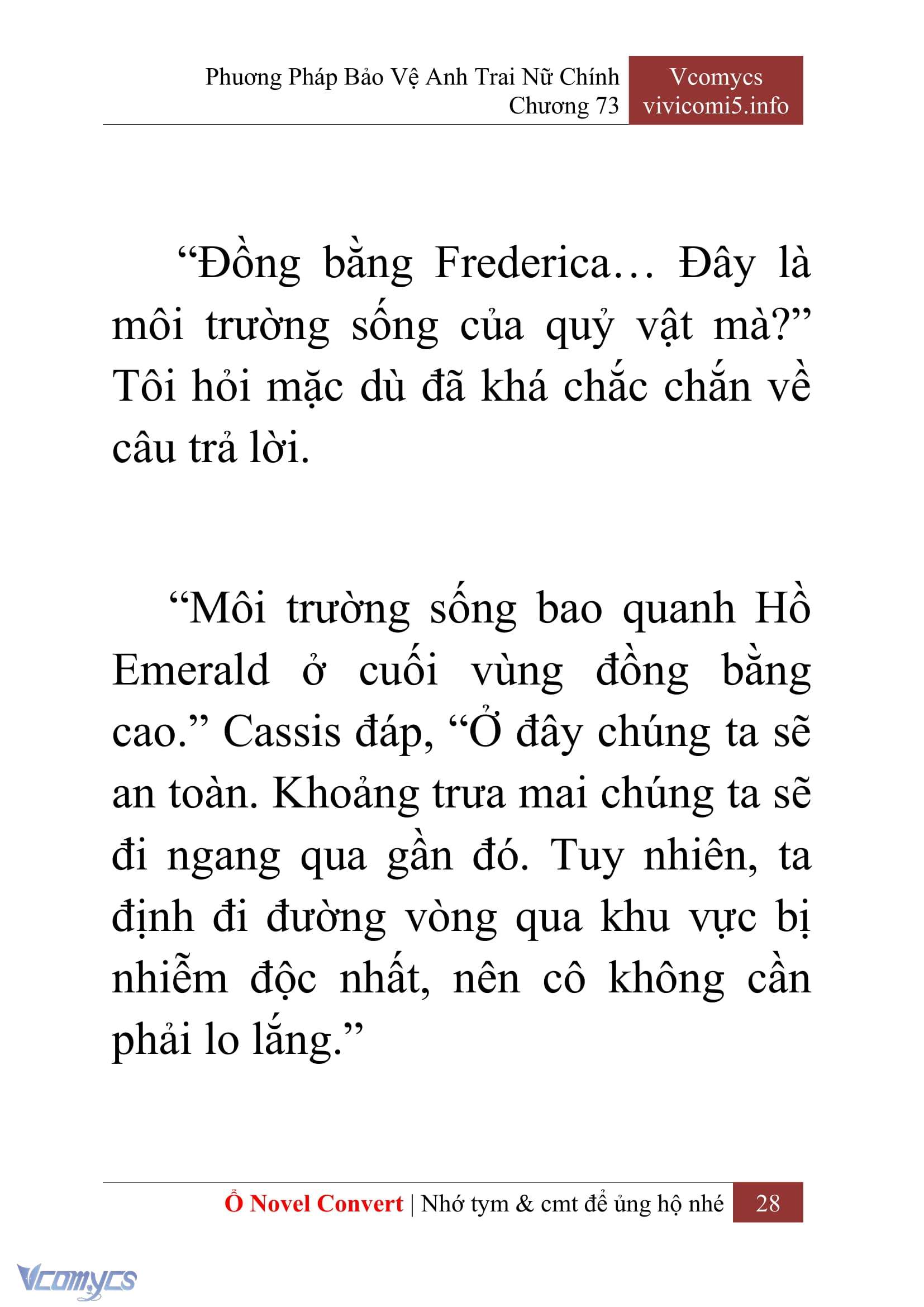 [Novel] Phương Pháp Bảo Vệ Anh Trai Nữ Chính Chap 73 - Trang 2