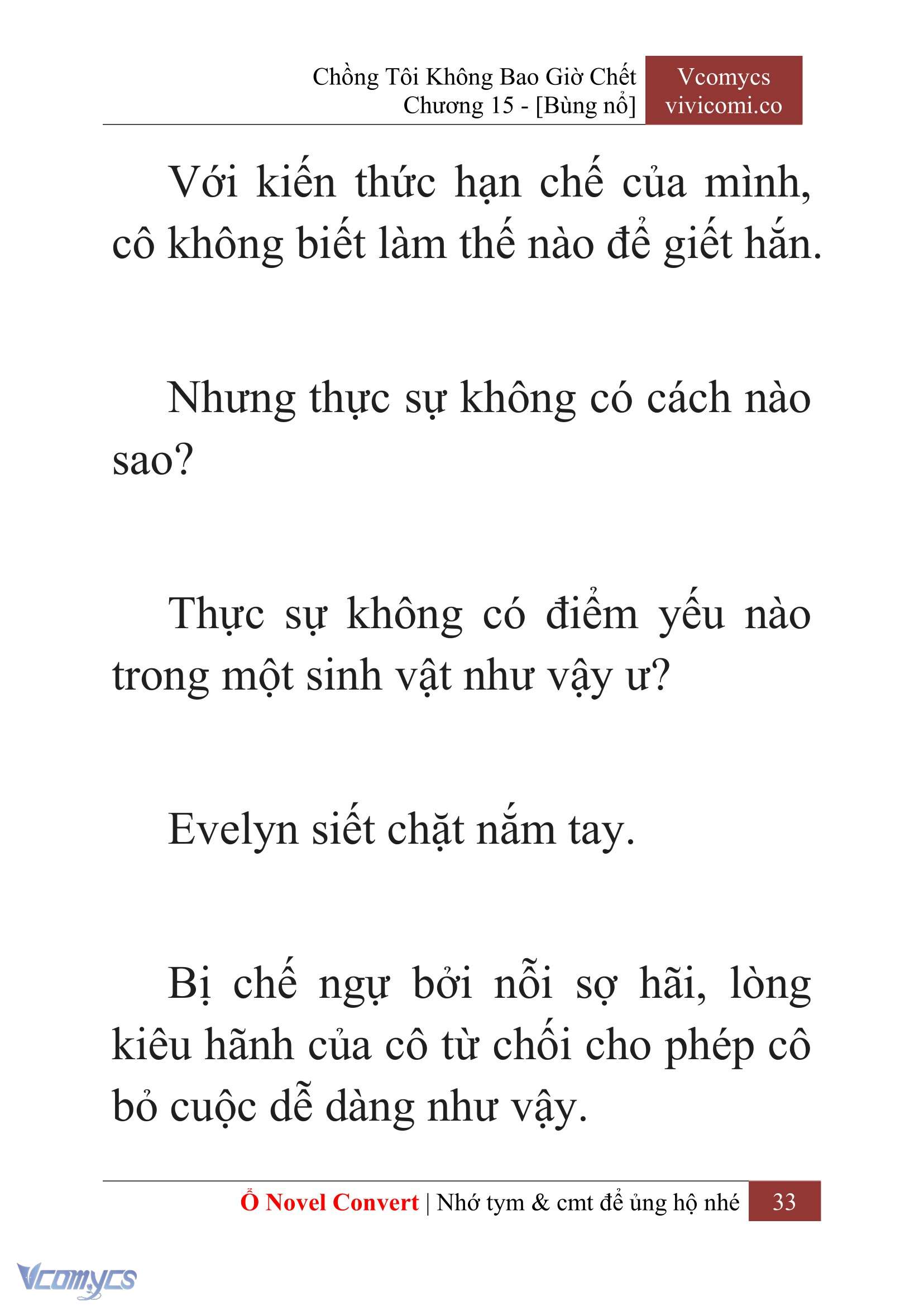 [Novel] Chồng Tôi Không Bao Giờ Chết Chap 15 - Trang 2