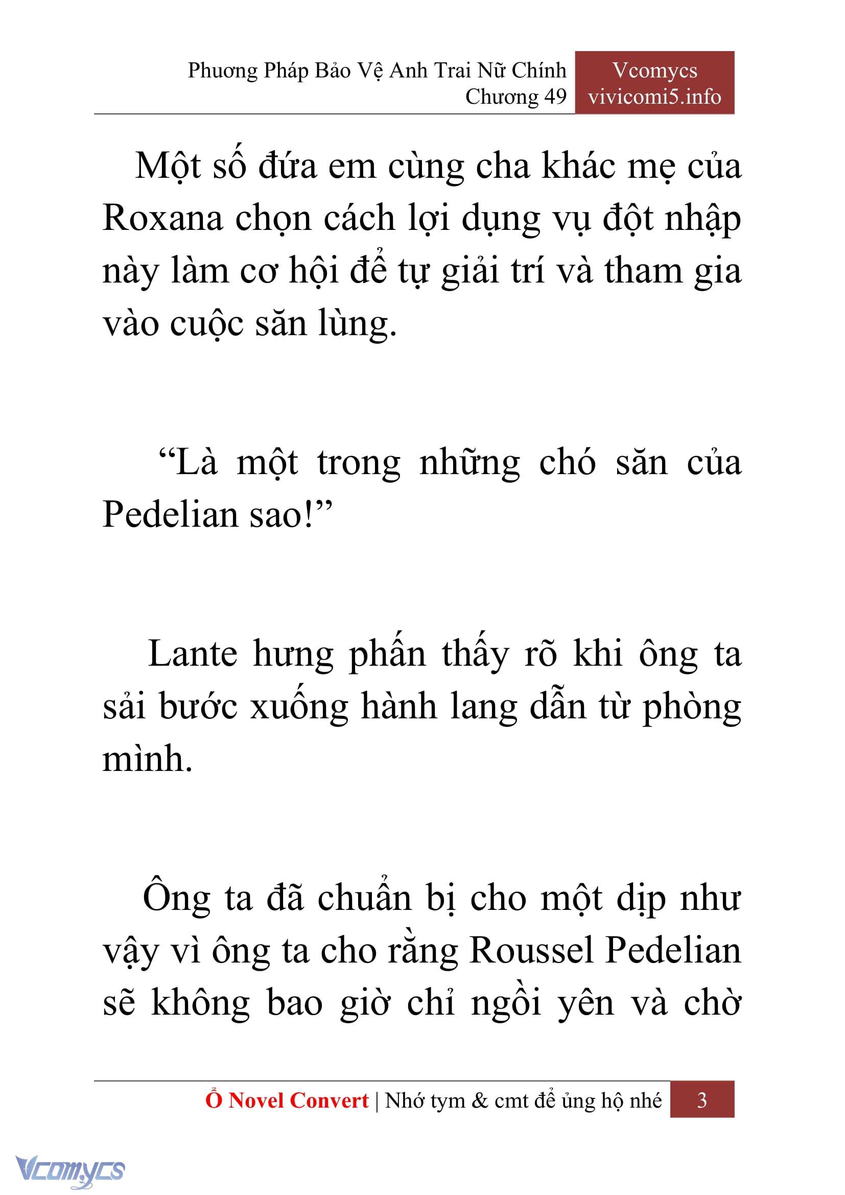 [Novel] Phương Pháp Bảo Vệ Anh Trai Nữ Chính Chap 49 - Trang 2