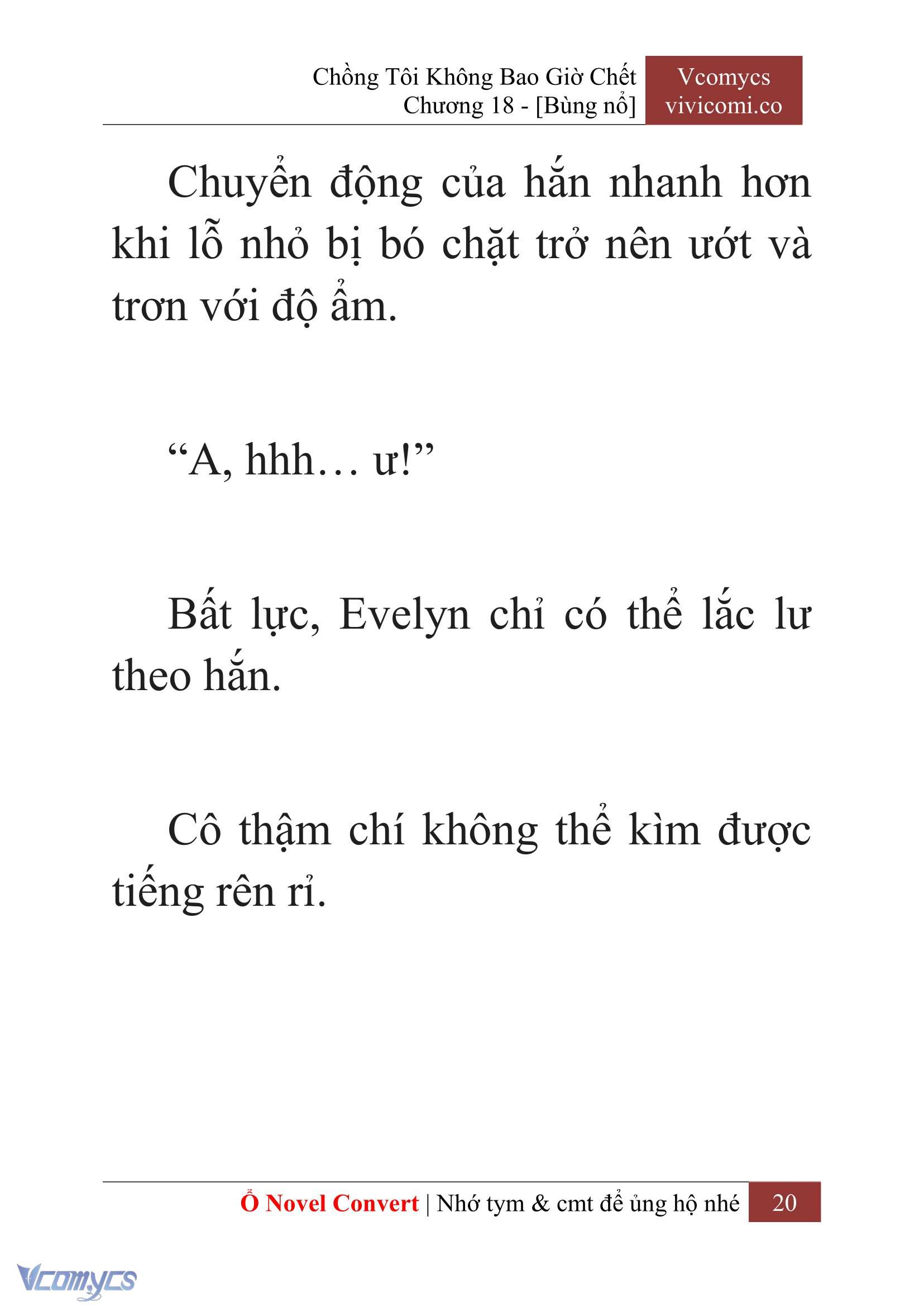 [Novel] Chồng Tôi Không Bao Giờ Chết Chap 18 - Trang 2