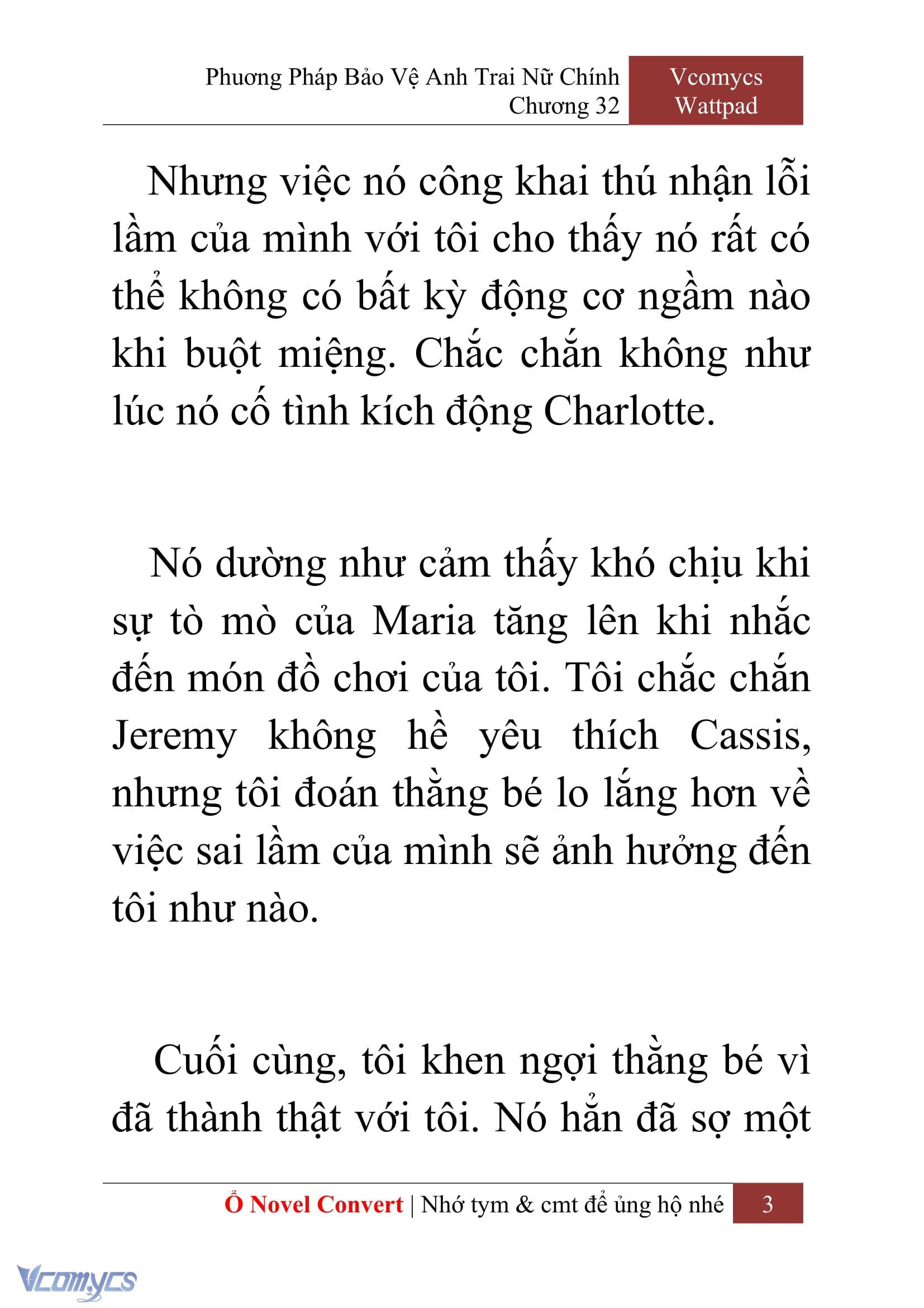 [Novel] Phương Pháp Bảo Vệ Anh Trai Nữ Chính Chap 32 - Trang 2
