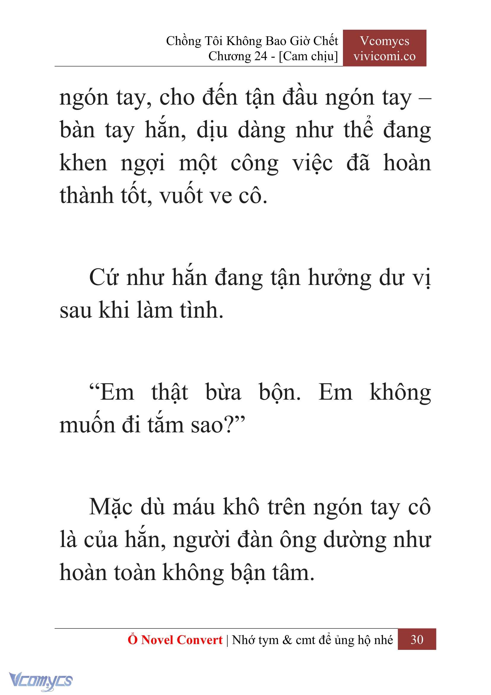 [Novel] Chồng Tôi Không Bao Giờ Chết Chap 24 - Trang 2