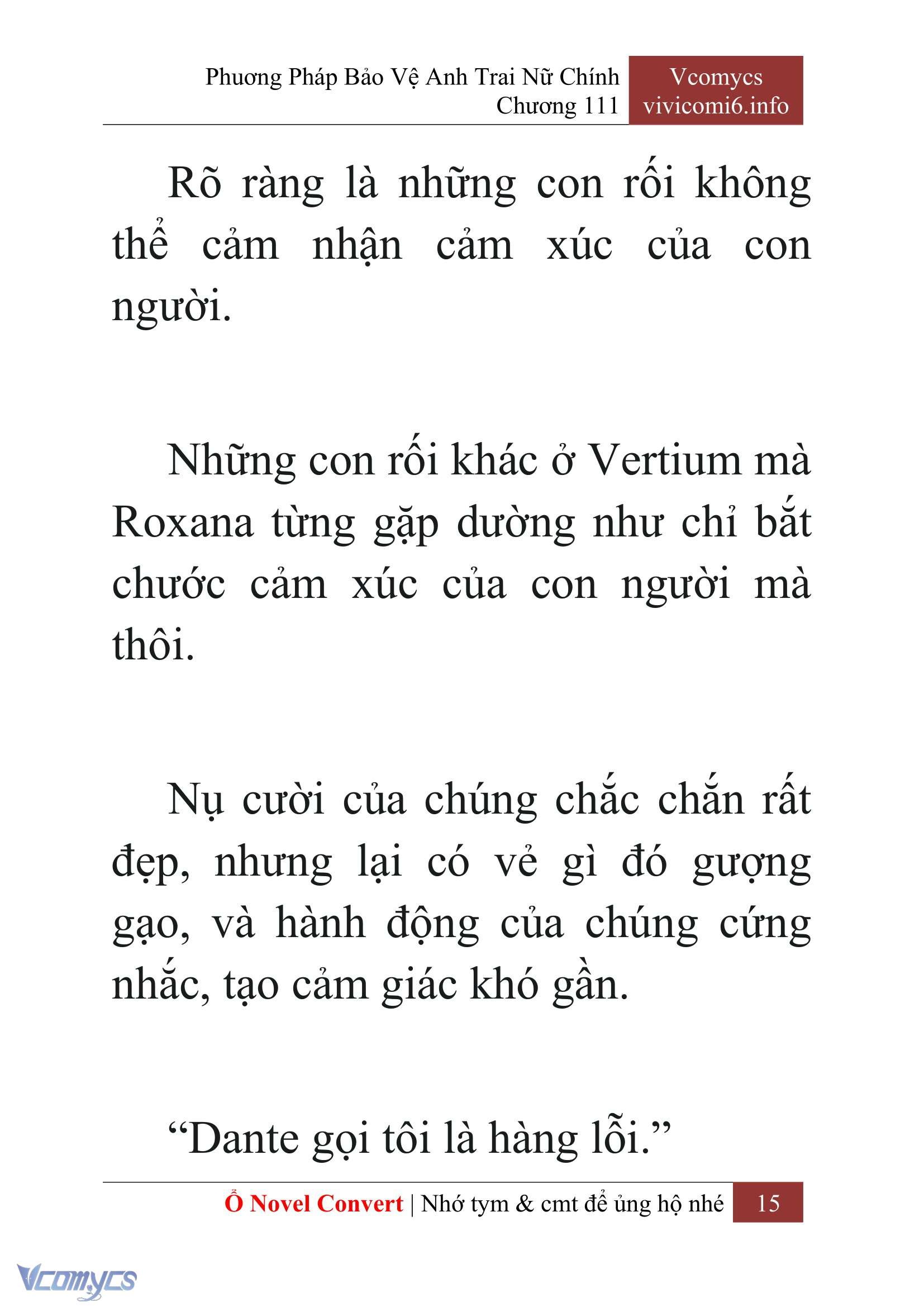 [Novel] Phương Pháp Bảo Vệ Anh Trai Nữ Chính Chap 111 - Trang 2