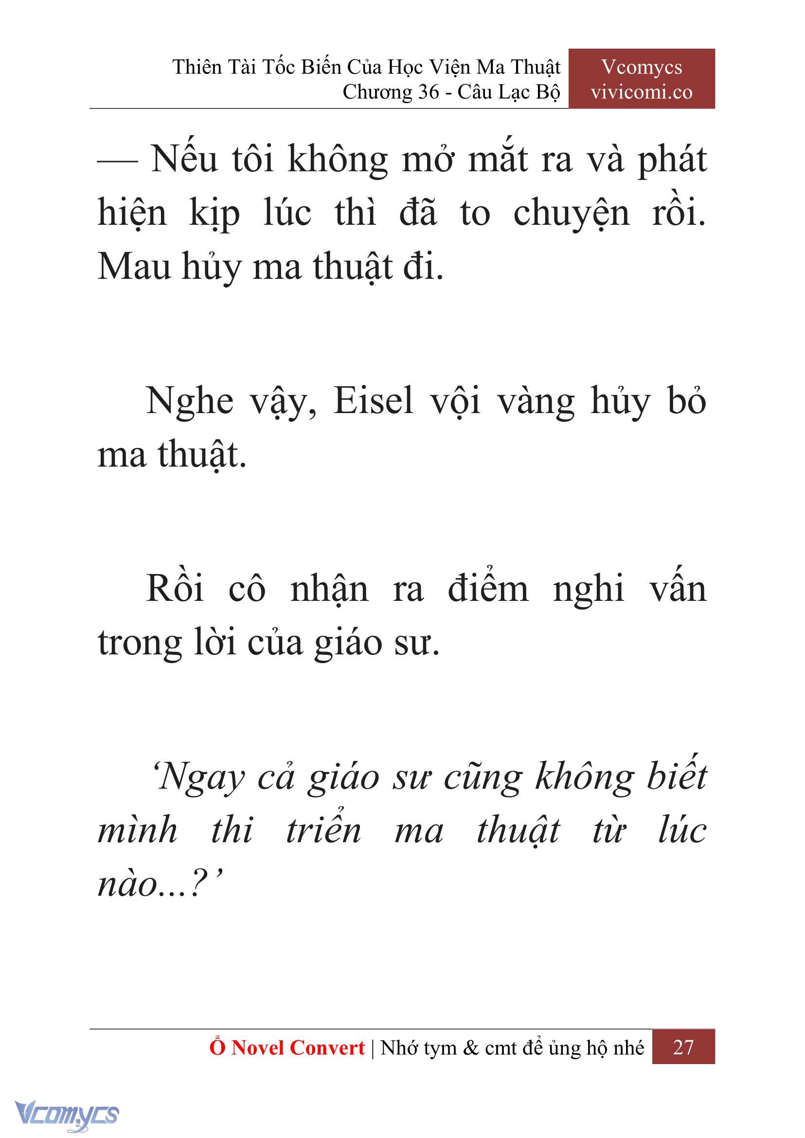 [Novel] Thiên Tài Tốc Biến Của Học Viện Ma Thuật Chap 36 - Trang 2