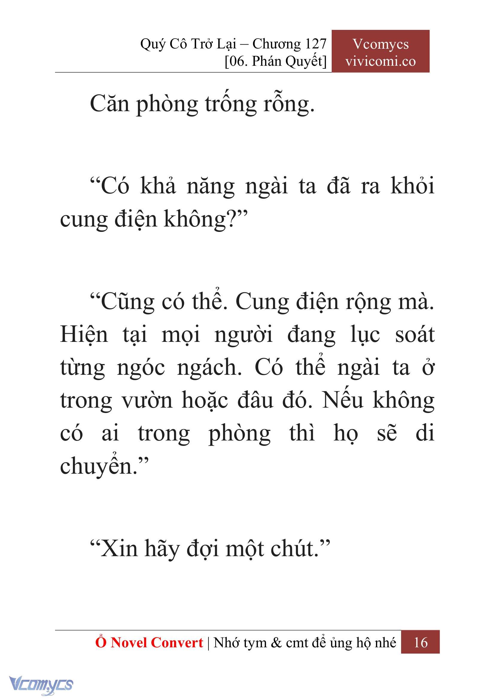 [Novel] Quý Cô Trở Lại Chap 127 - Next Chap 128