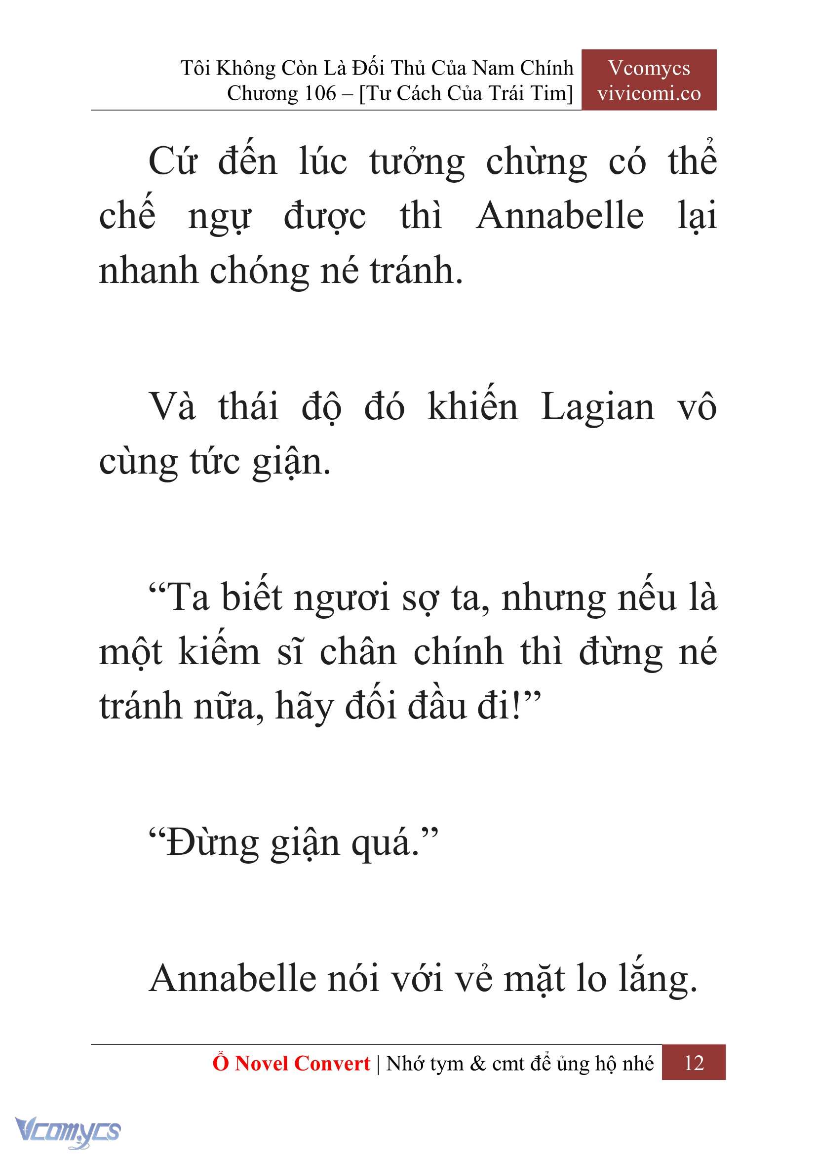 [Novel] Tôi Không Còn Là Đối Thủ Của Nam Chính Chap 106 - Trang 2
