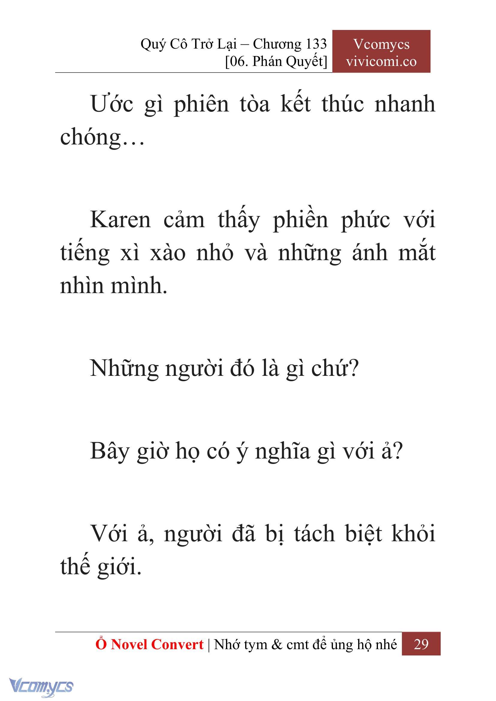[Novel] Quý Cô Trở Lại Chap 133 - Trang 2