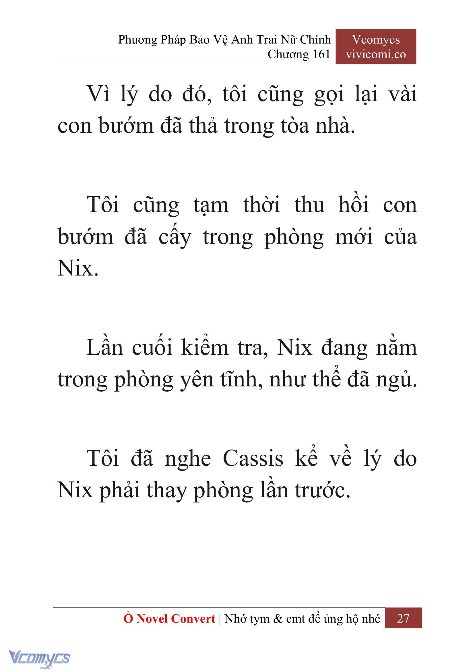 [Novel] Phương Pháp Bảo Vệ Anh Trai Nữ Chính Chap 161 - Trang 2