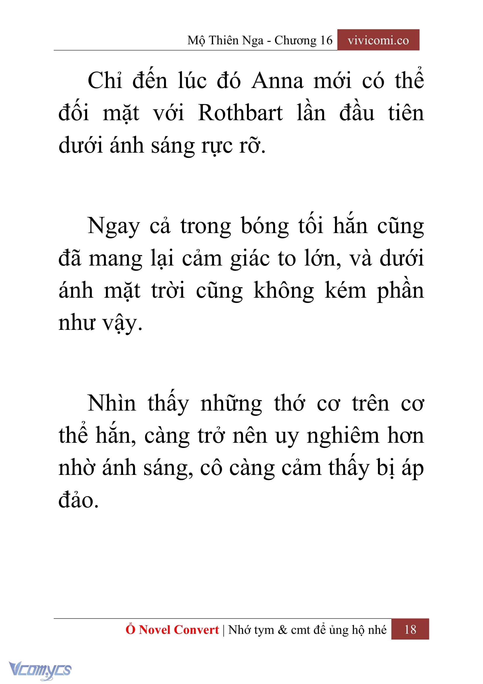 [Novel] Mộ Thiên Nga Chap 16 - Trang 2