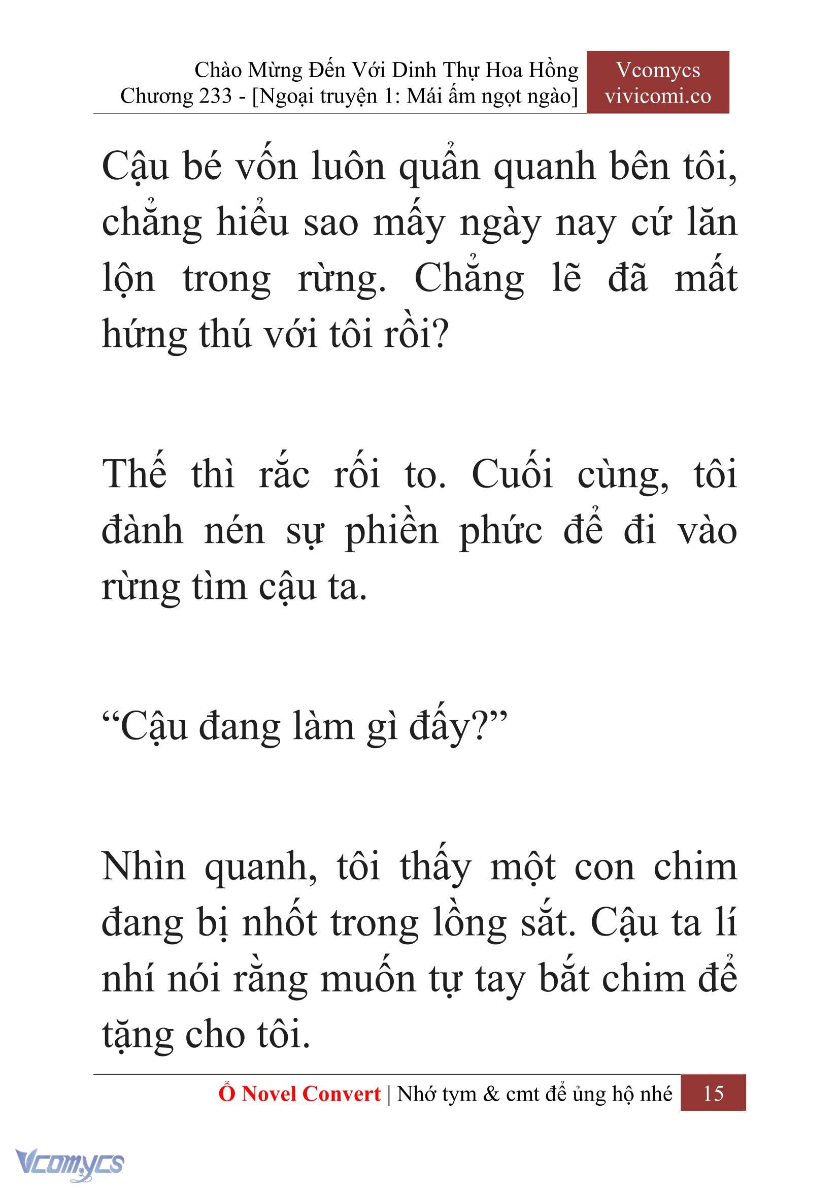 [Novel] Chào Mừng Đến Với Dinh Thự Hoa Hồng Chap 233 - Trang 2