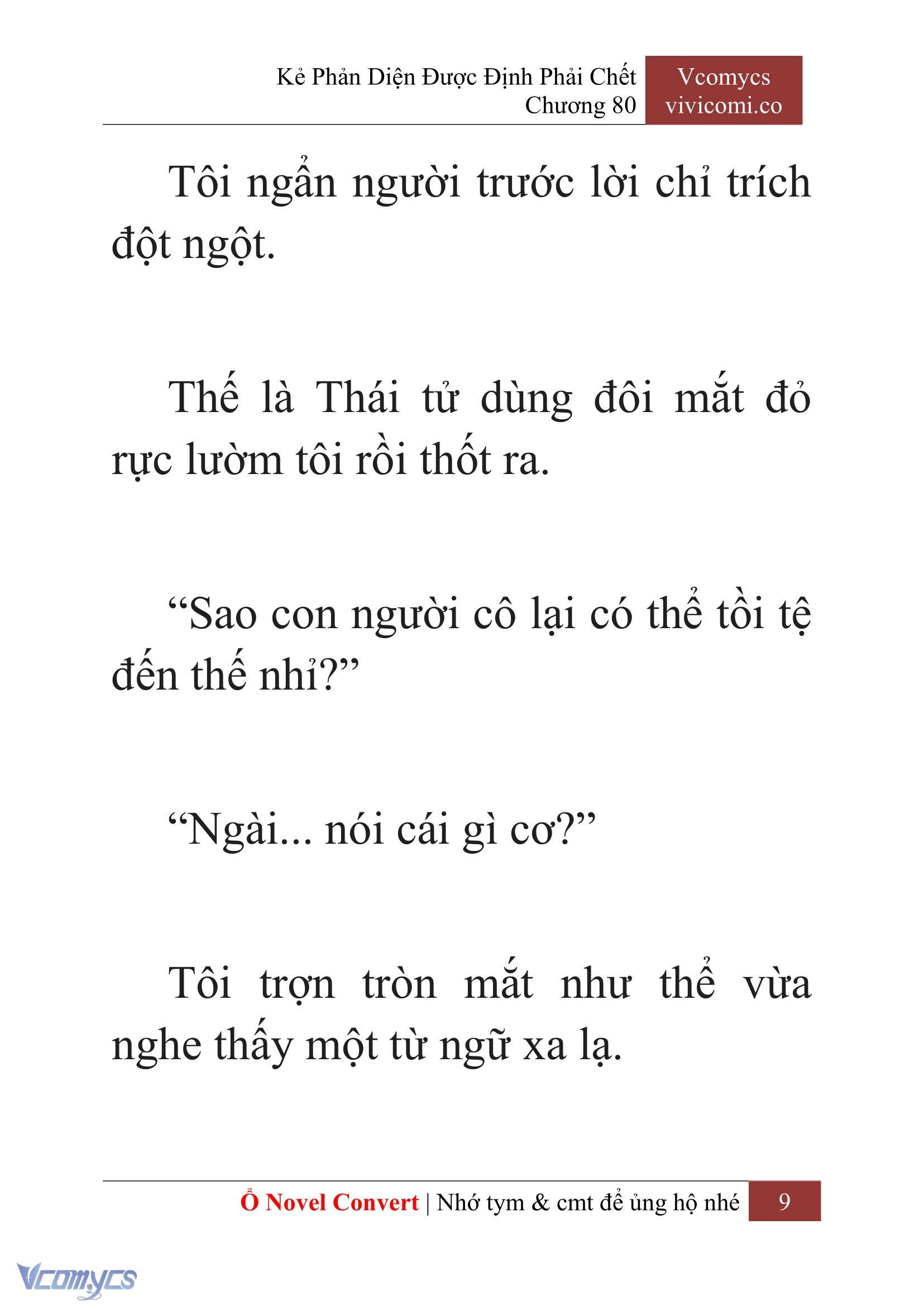 [Novel] Kẻ Phản Diện Được Định Phải Chết Chap 80 - Trang 2