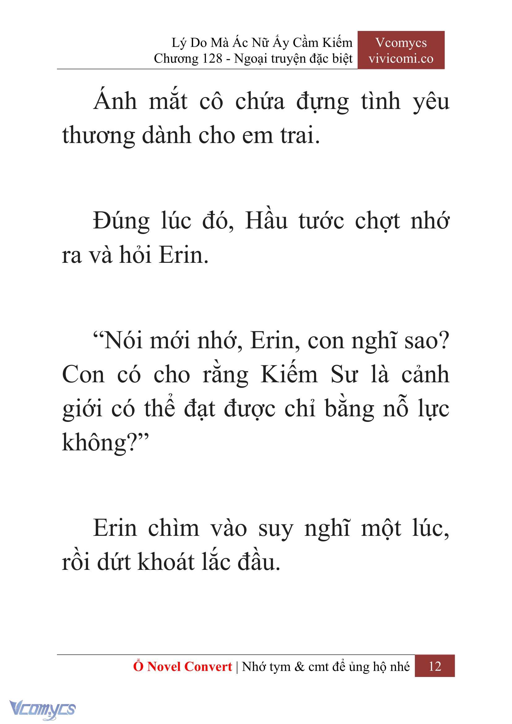 [Novel] Lý Do Mà Ác Nữ Ấy Cầm Kiếm Chap 128 - Trang 2