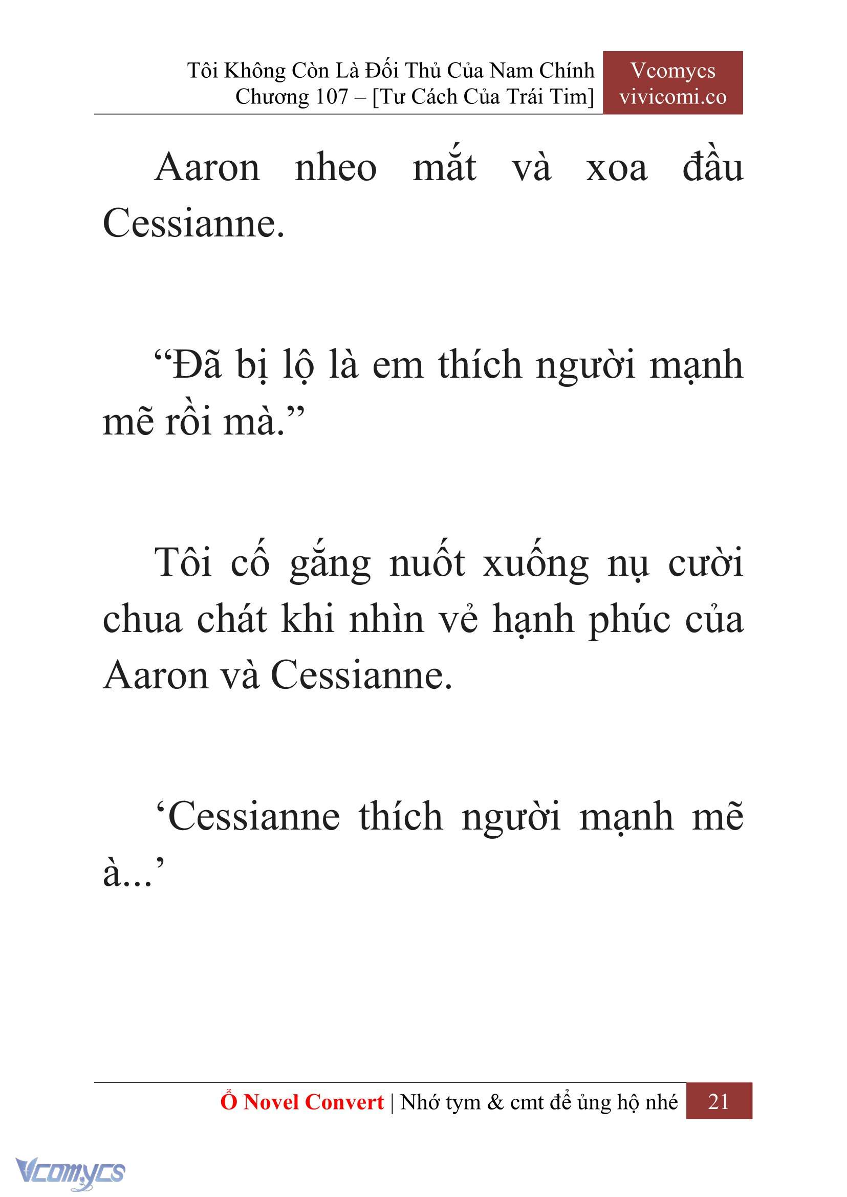 [Novel] Tôi Không Còn Là Đối Thủ Của Nam Chính Chap 107 - Trang 2