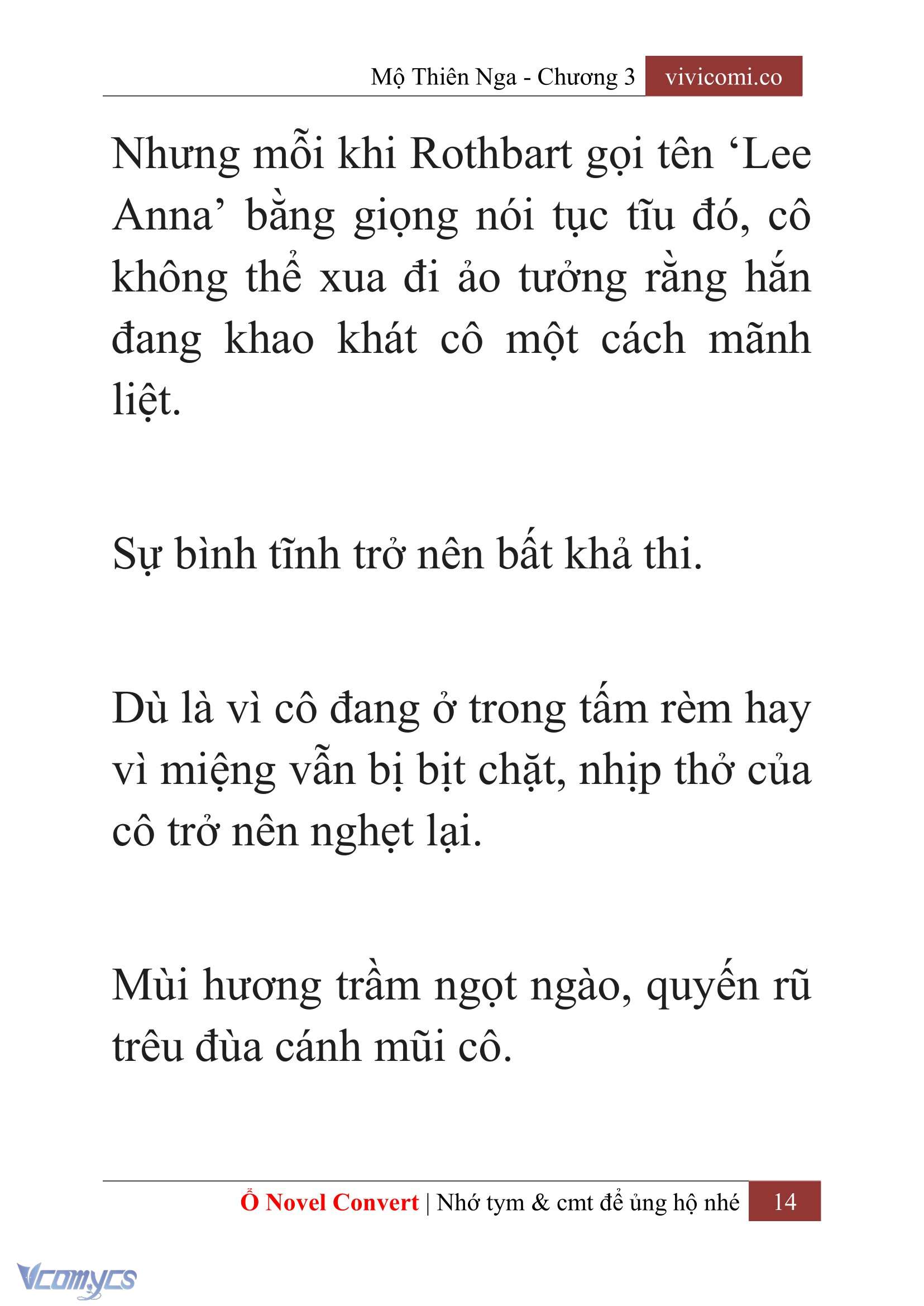 [Novel] Mộ Thiên Nga Chap 3 - Trang 2