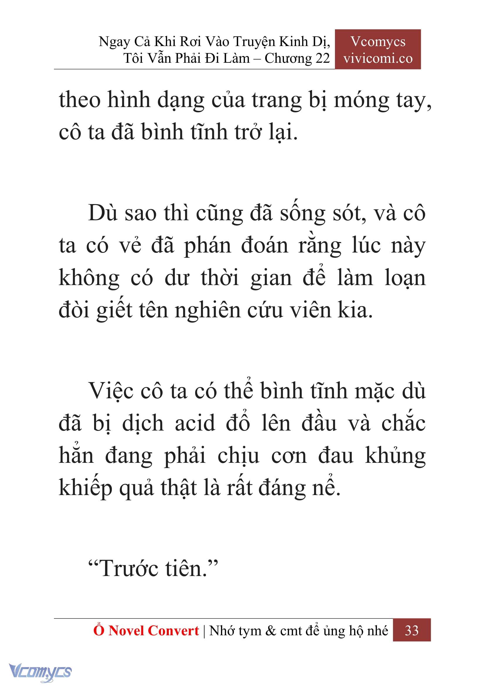 [Novel] Ngay Cả Khi Rơi Vào Truyện Kinh Dị, Tôi Vẫn Phải Đi Làm Chap 22 - Trang 2