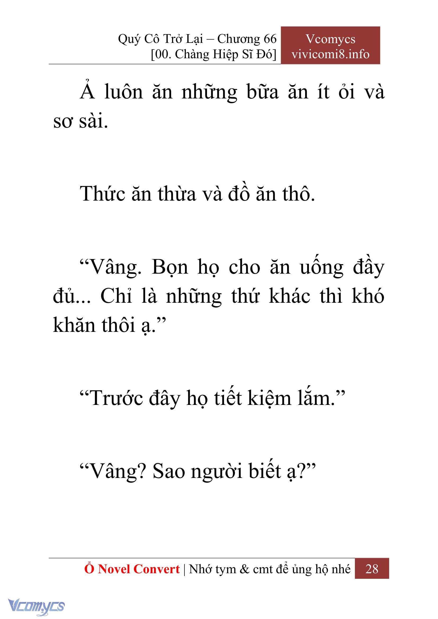 [Novel] Quý Cô Trở Lại Chap 66 - Trang 2