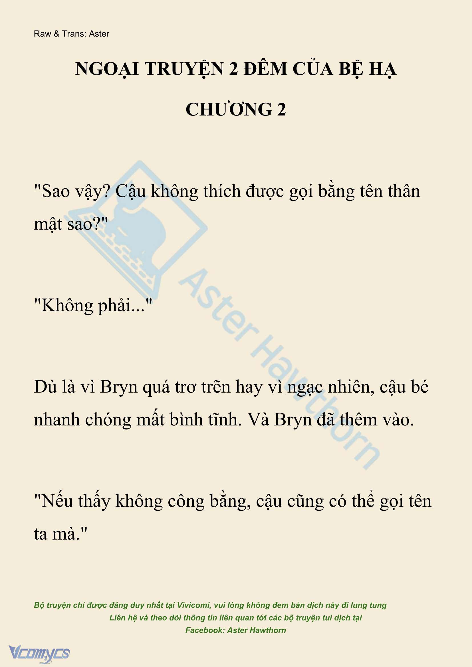 [NOVEL] Đêm Của Bệ Hạ Chap 134 - Trang 2