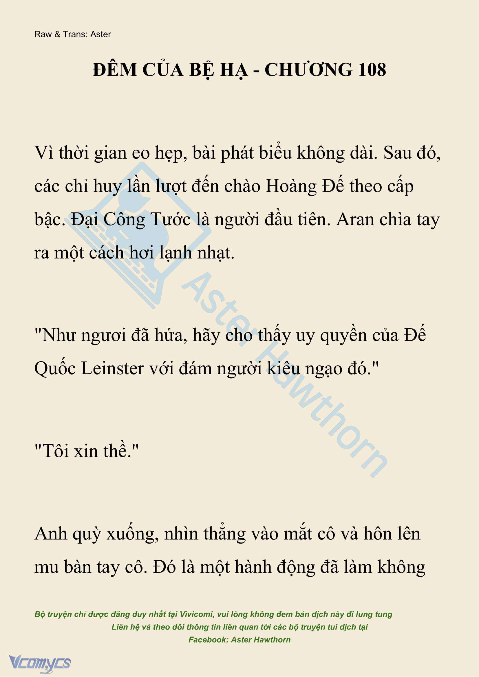 [NOVEL] Đêm Của Bệ Hạ Chap 108 - Trang 2