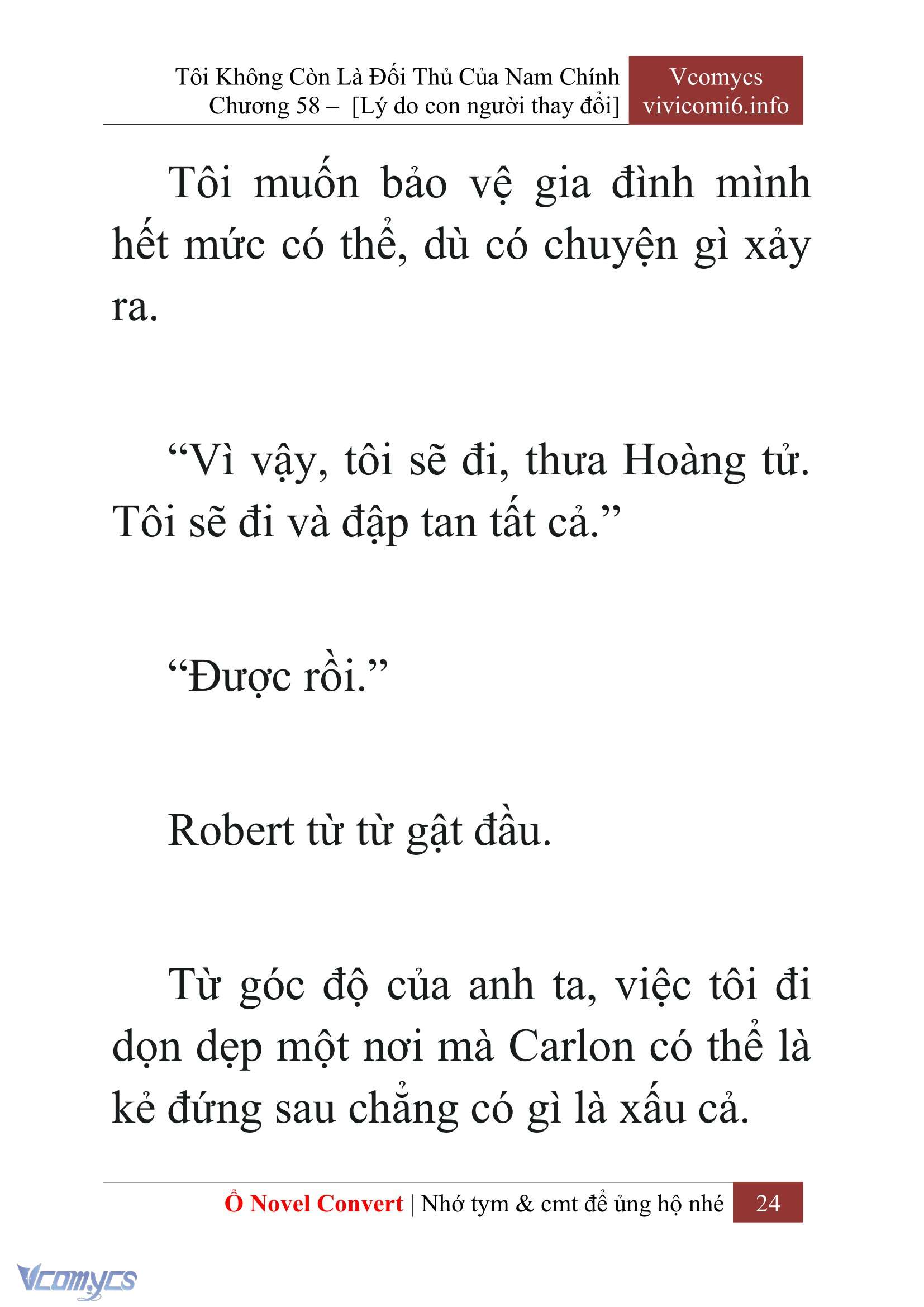 [Novel] Tôi Không Còn Là Đối Thủ Của Nam Chính Chap 58 - Trang 2