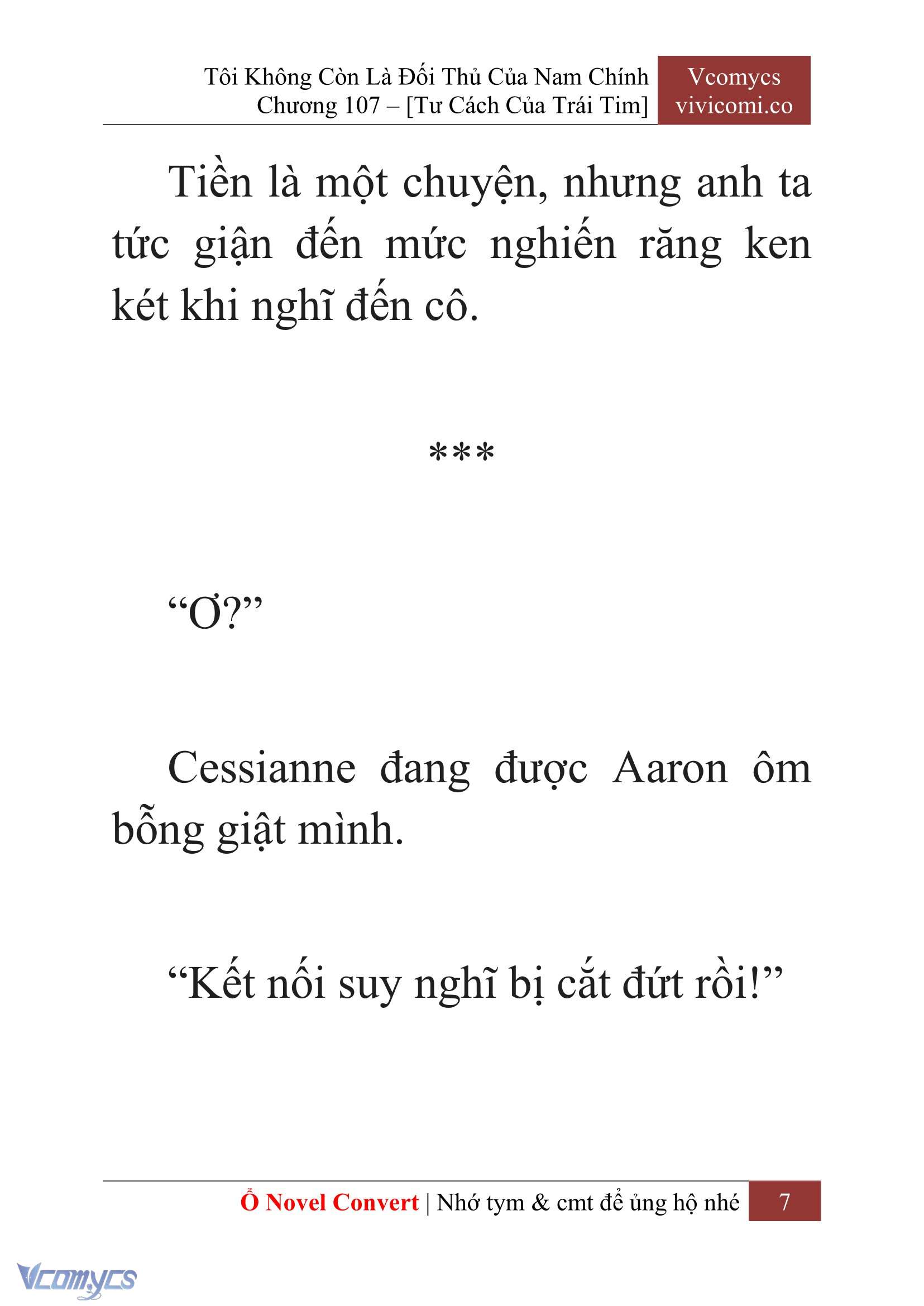 [Novel] Tôi Không Còn Là Đối Thủ Của Nam Chính Chap 107 - Trang 2