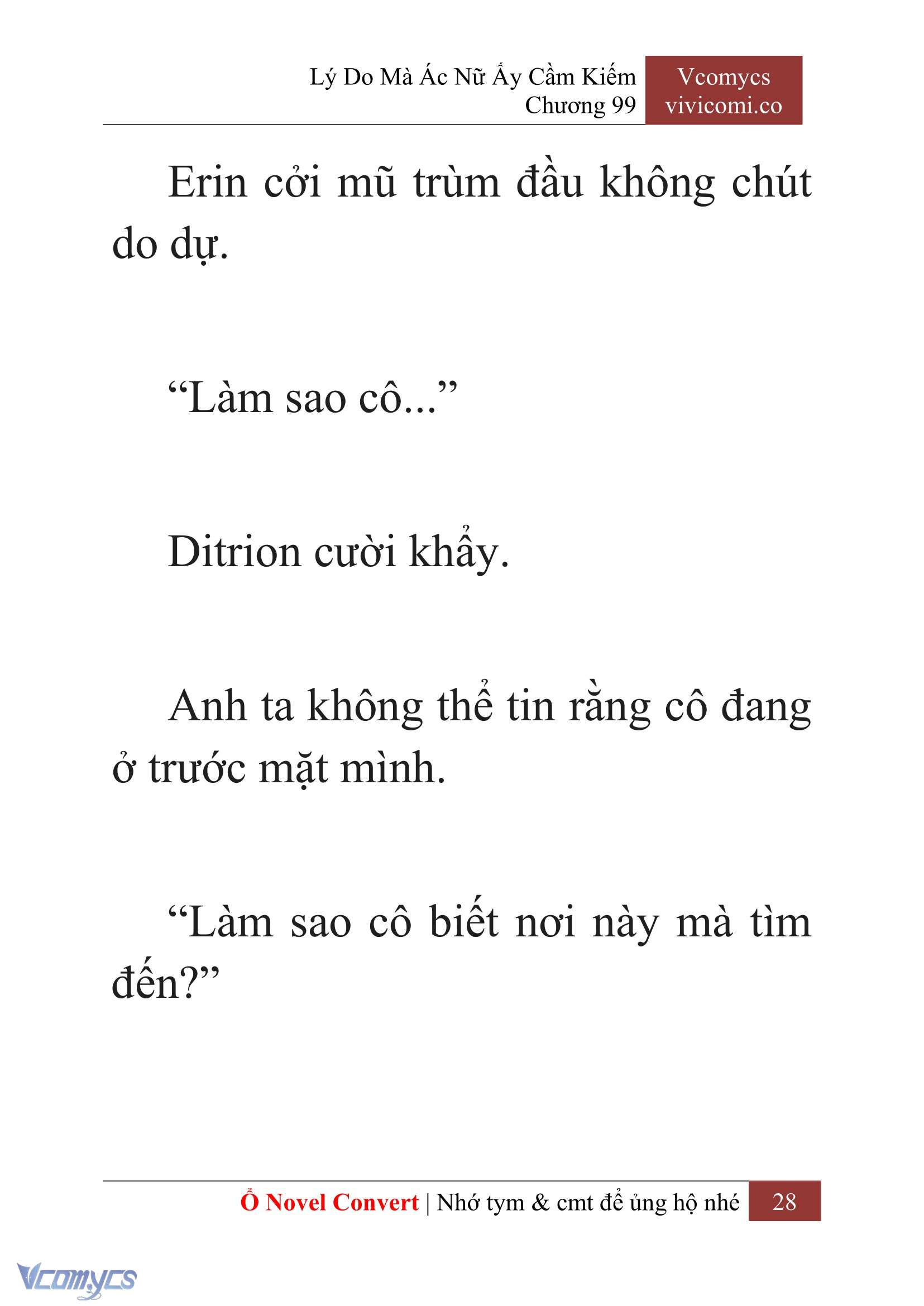 [Novel] Lý Do Mà Ác Nữ Ấy Cầm Kiếm Chap 99 - Trang 2