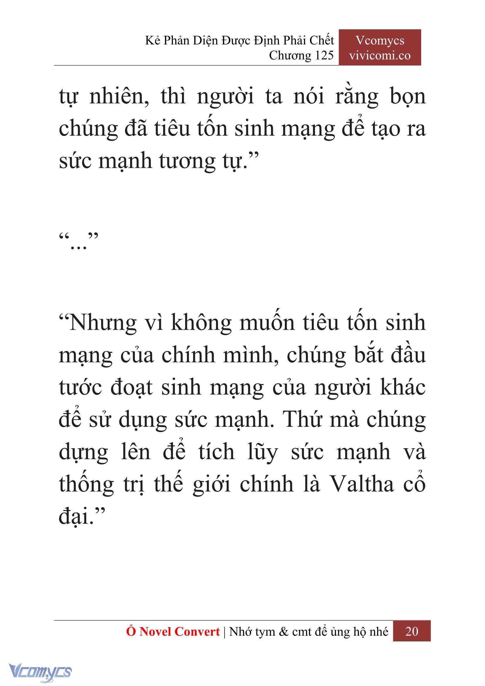 [Novel] Kẻ Phản Diện Được Định Phải Chết Chap 125 - Next Chap 126
