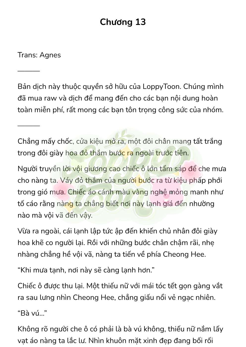 [Novel] Chuyến Đi Đêm Chap 13 - Next Chap 14