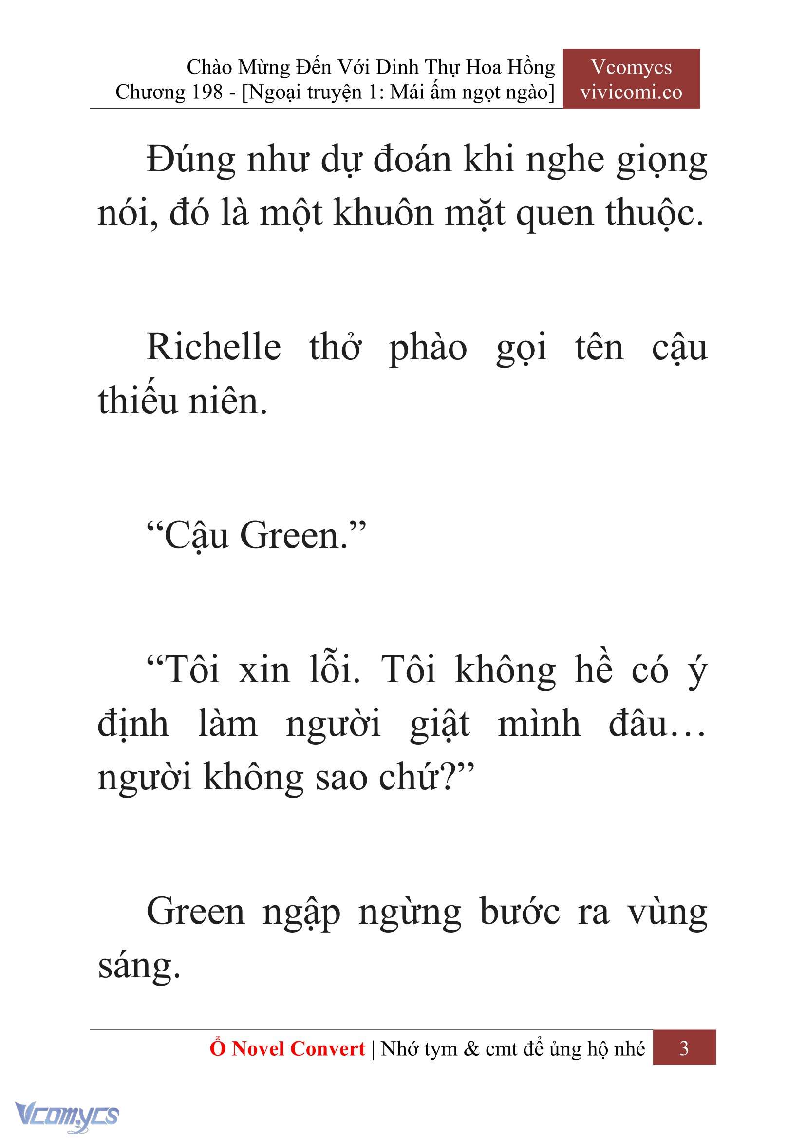 [Novel] Chào Mừng Đến Với Dinh Thự Hoa Hồng Chap 198 - Trang 2