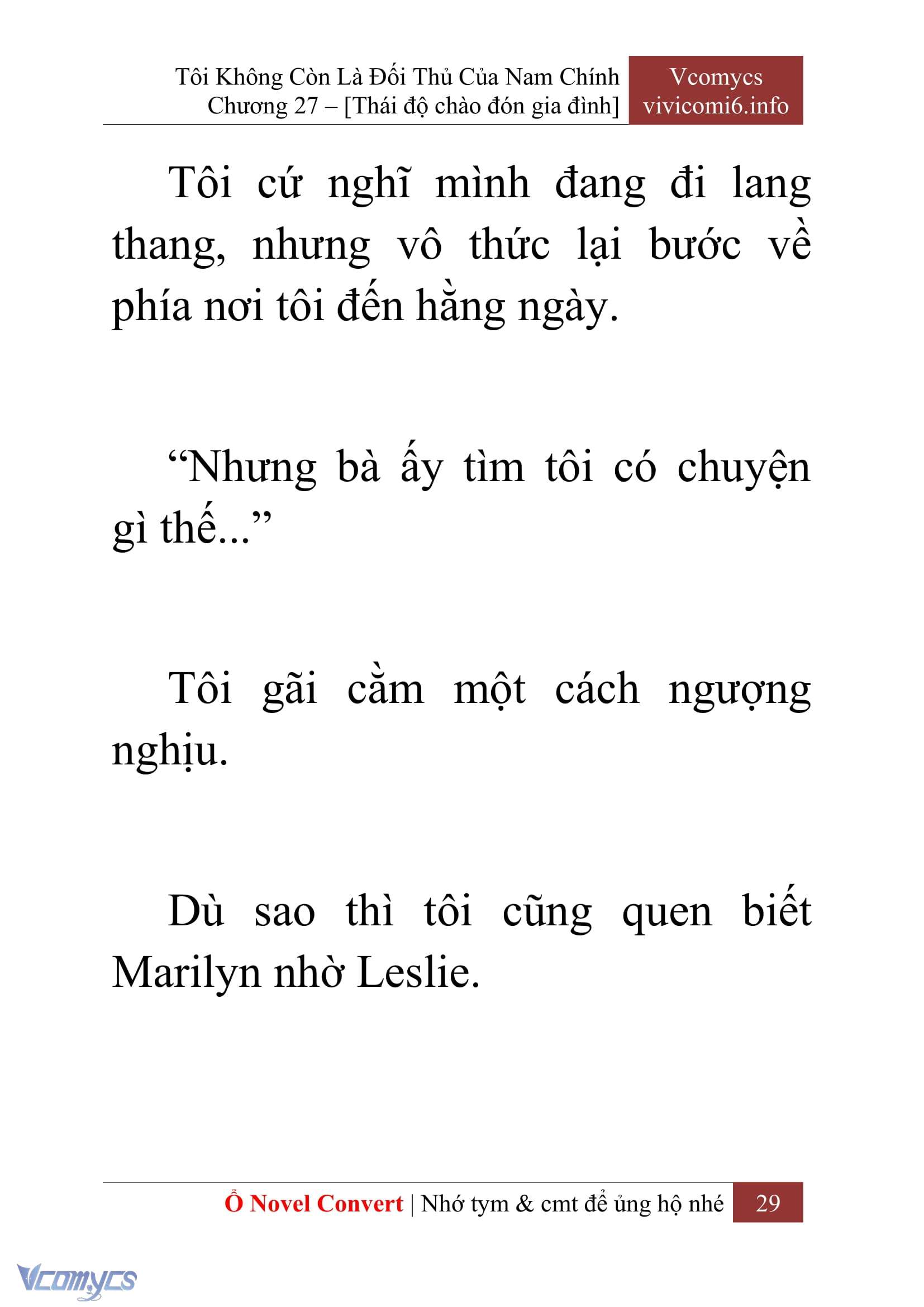 [Novel] Tôi Không Còn Là Đối Thủ Của Nam Chính Chap 27 - Trang 2