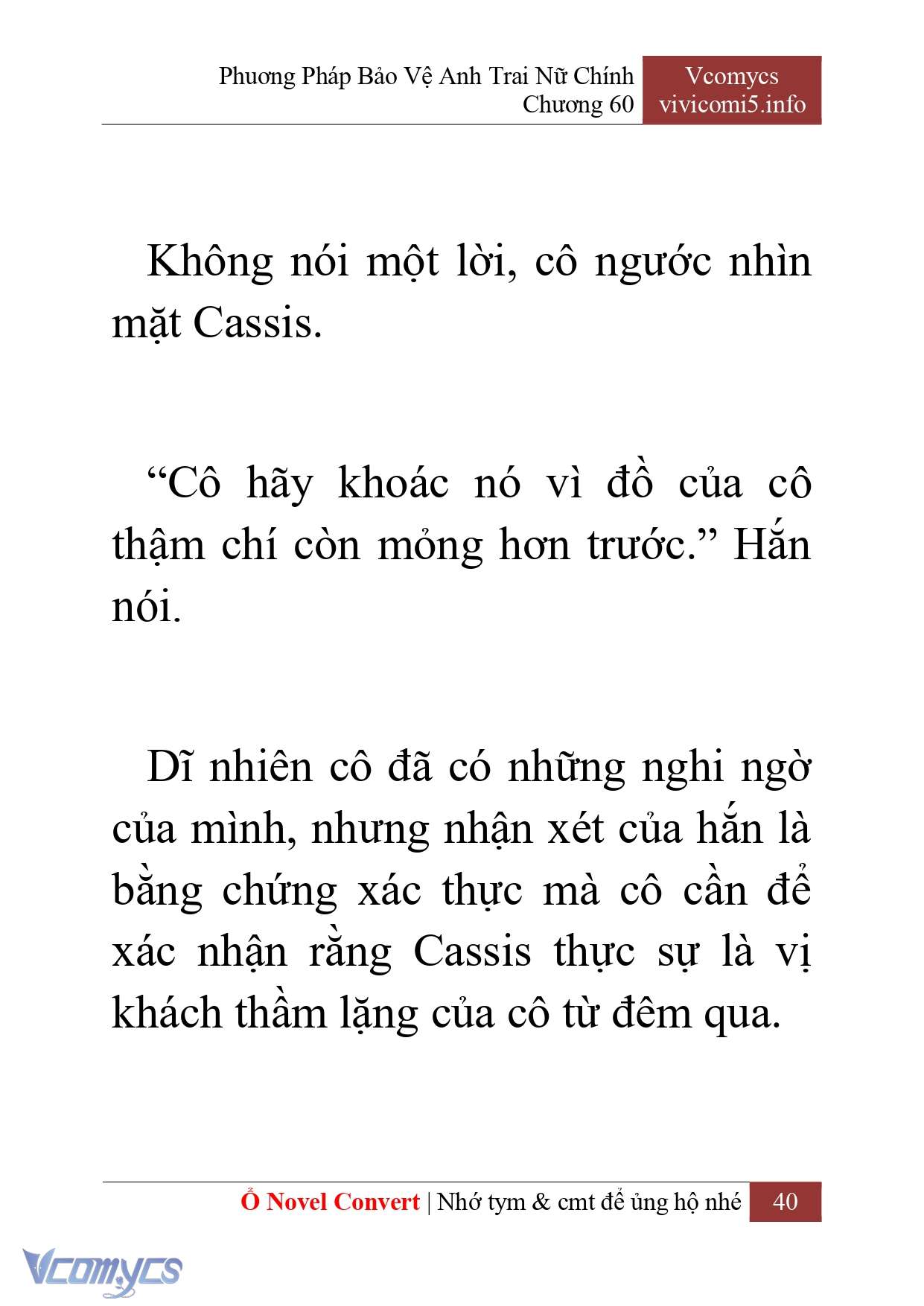 [Novel] Phương Pháp Bảo Vệ Anh Trai Nữ Chính Chap 60 - Trang 2
