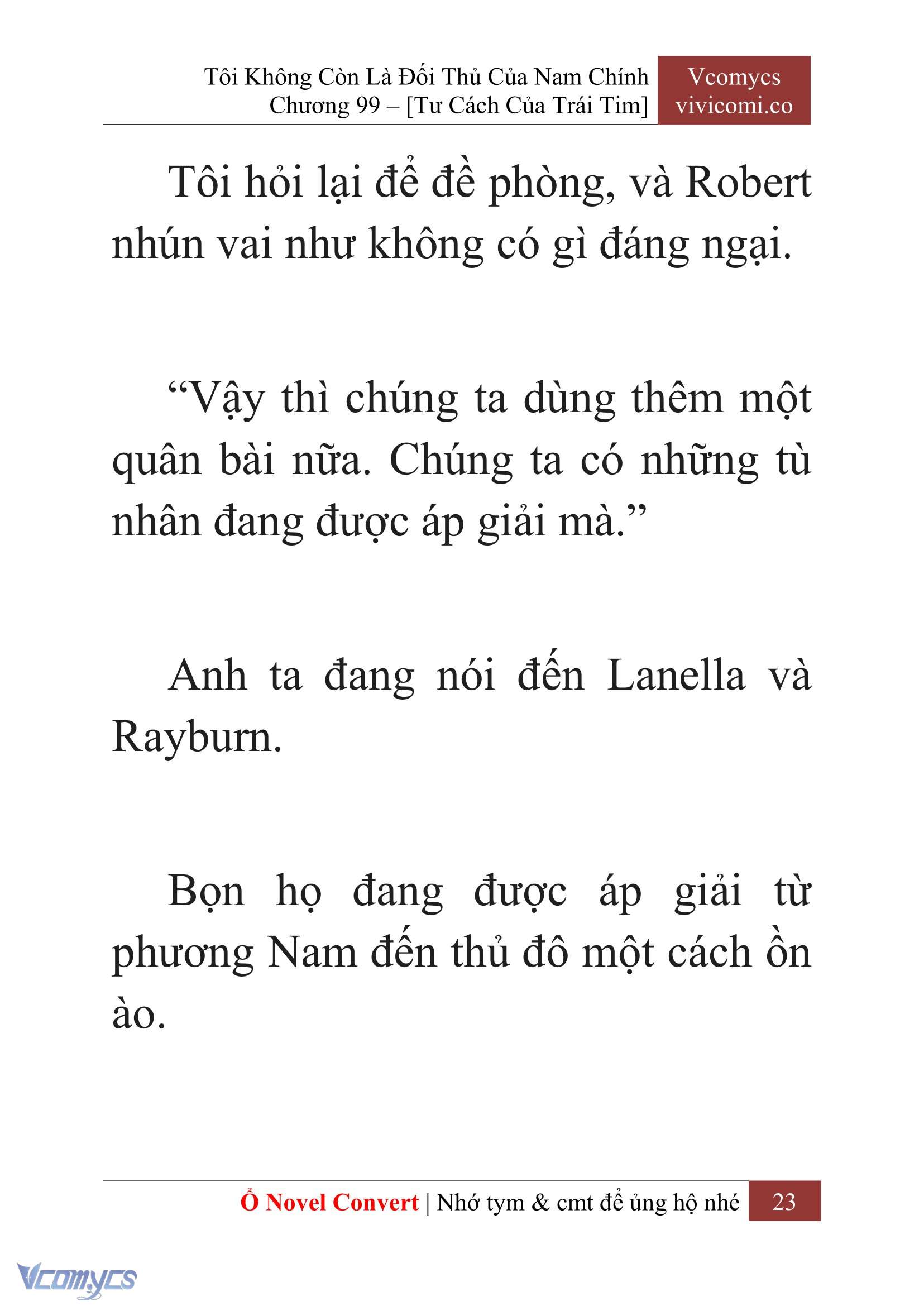 [Novel] Tôi Không Còn Là Đối Thủ Của Nam Chính Chap 99 - Trang 2