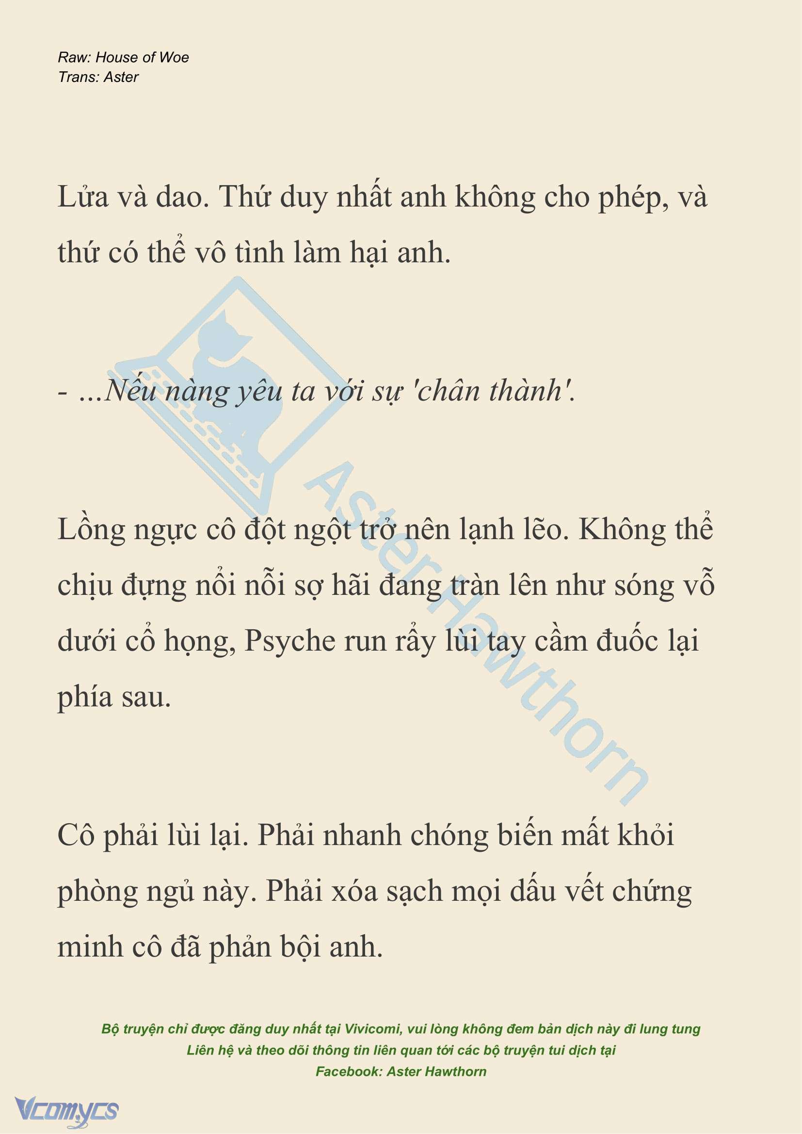 [NOVEL] Dành Cho Các Nữ Thần: Dành cho Psyche Chap 35 - Trang 2