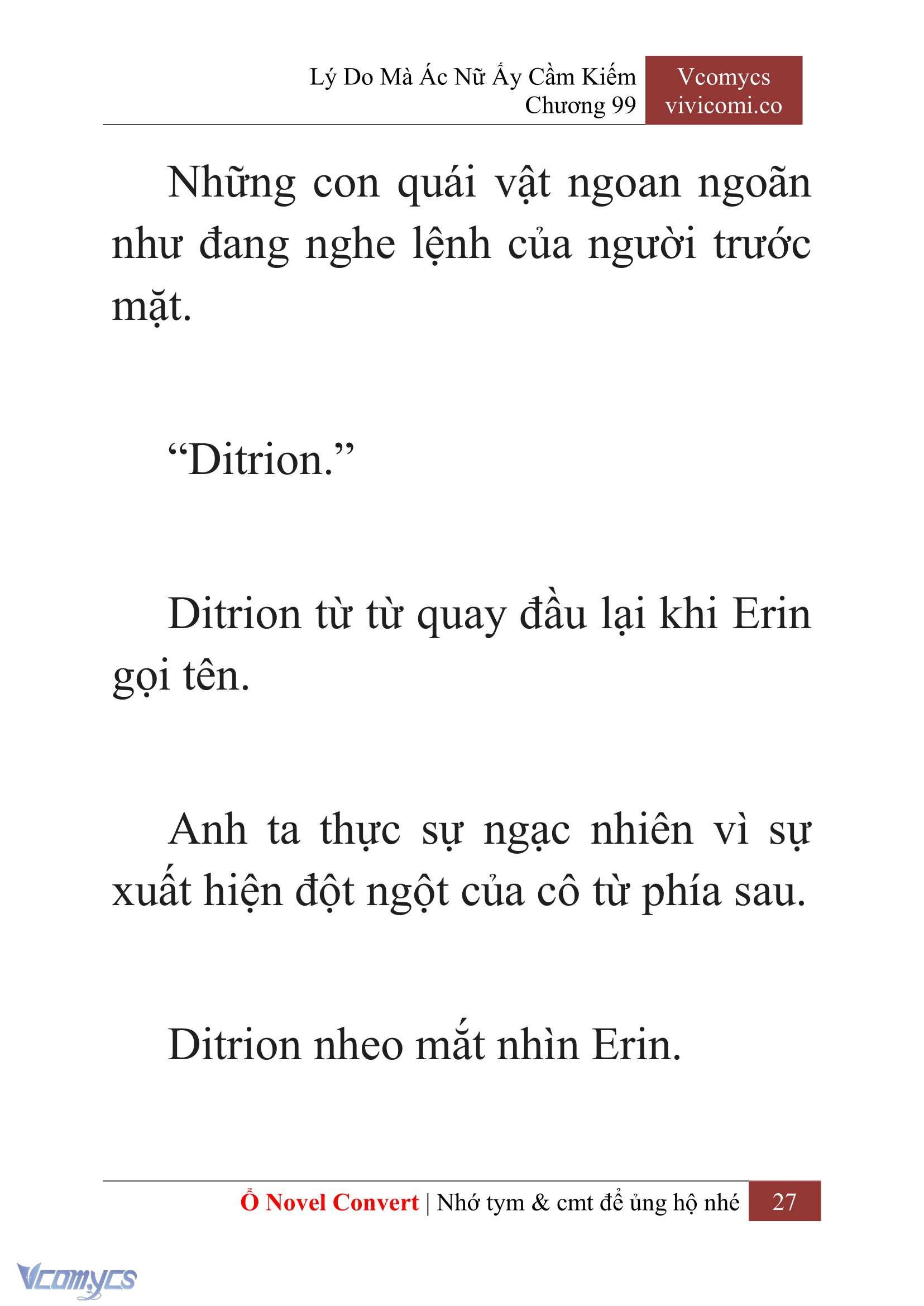 [Novel] Lý Do Mà Ác Nữ Ấy Cầm Kiếm Chap 99 - Trang 2