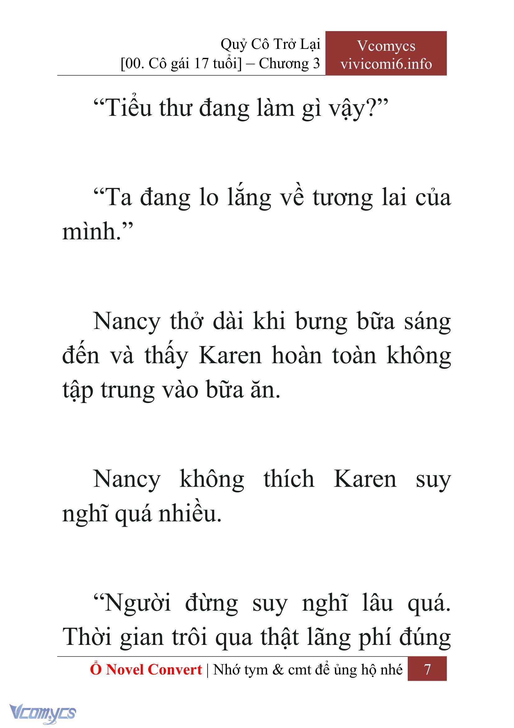 [Novel] Quý Cô Trở Lại Chap 3 - Trang 2