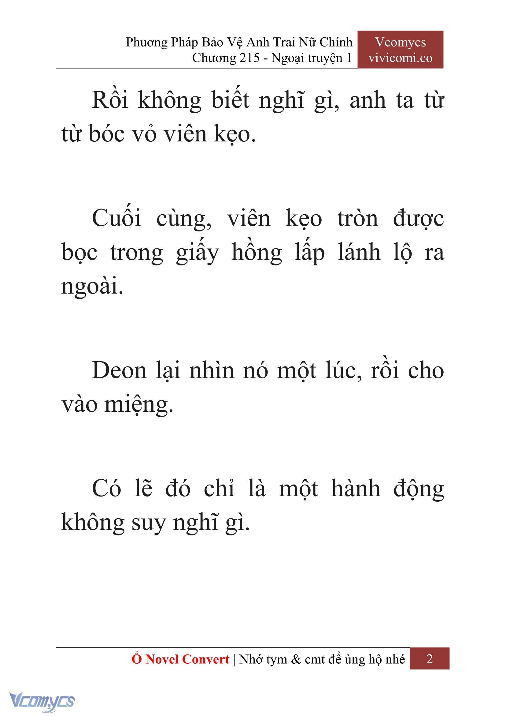 [Novel] Phương Pháp Bảo Vệ Anh Trai Nữ Chính Chap 215 - Trang 2