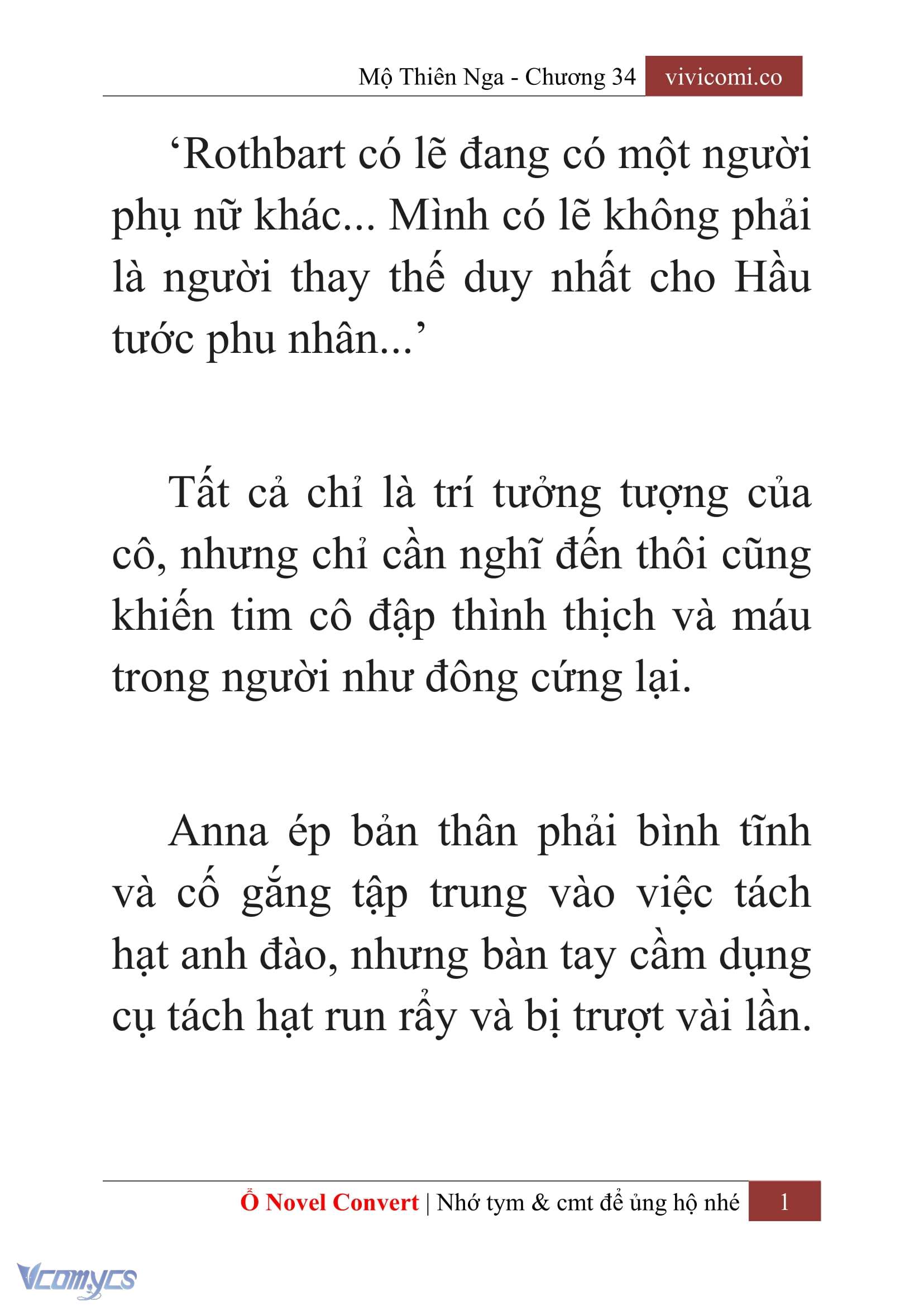 [Novel] Mộ Thiên Nga Chap 34 - Trang 2