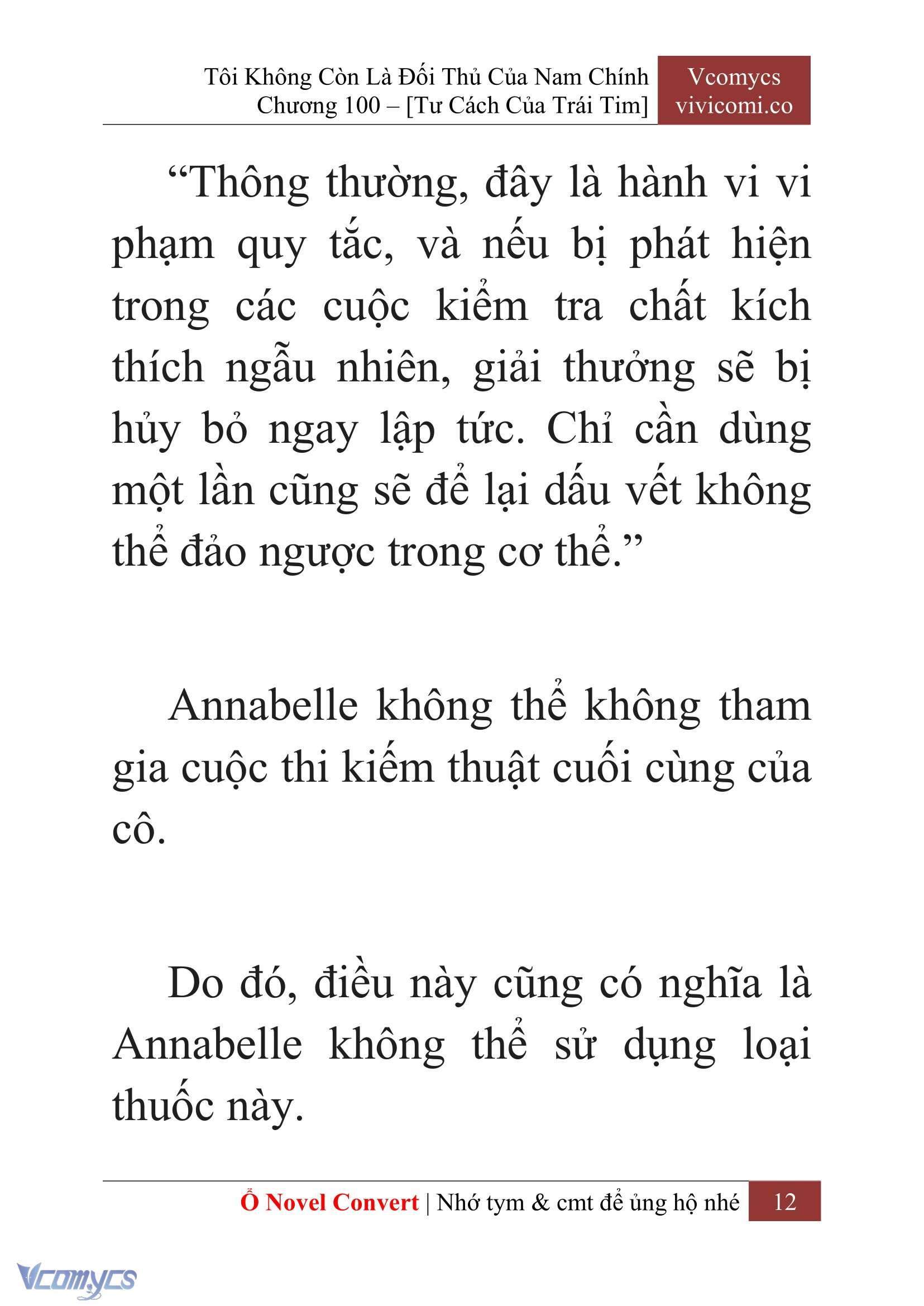 [Novel] Tôi Không Còn Là Đối Thủ Của Nam Chính Chap 100 - Trang 2